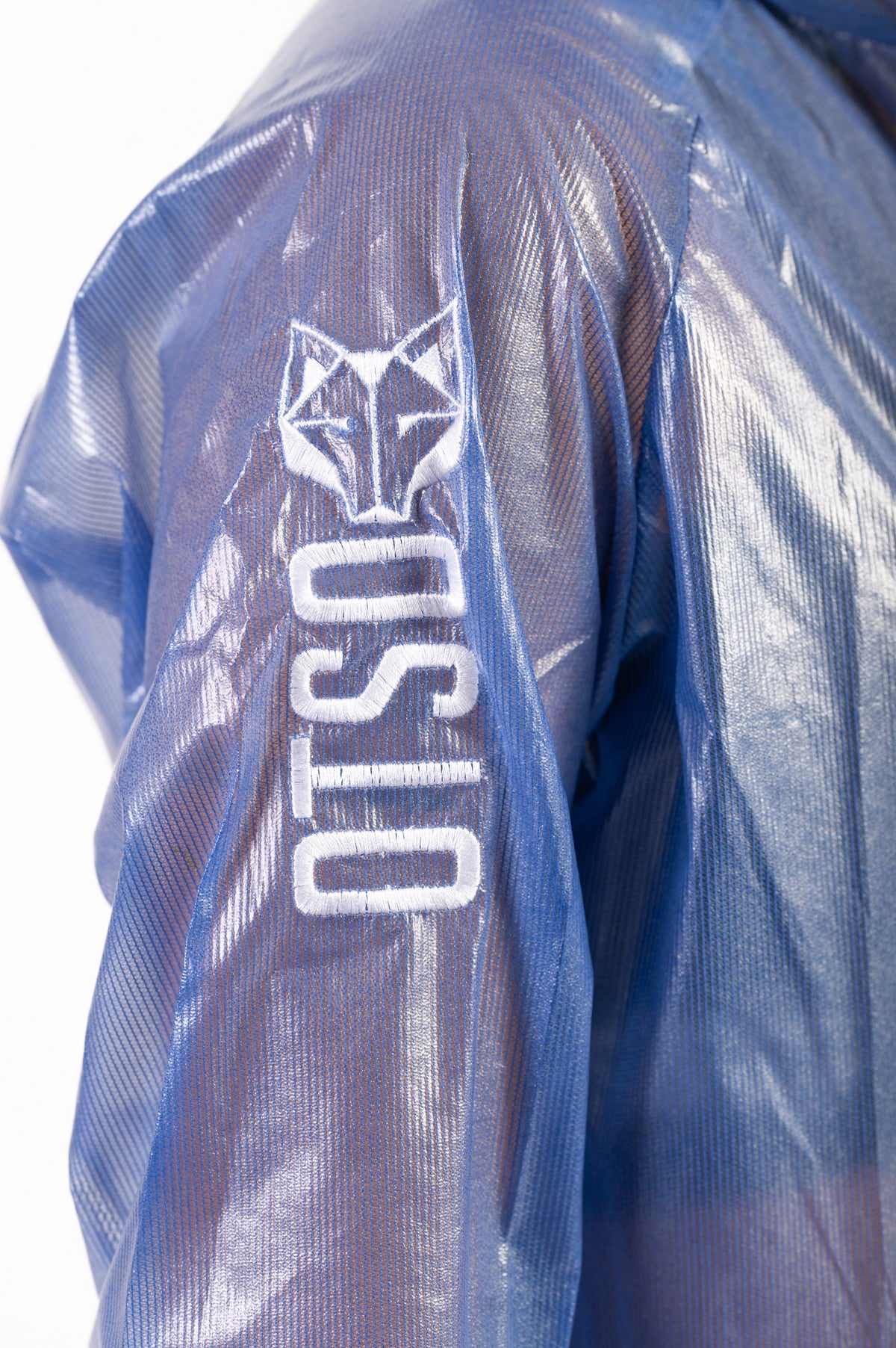 OTSO Wasserdichte Laufjacke - Electric Blue & White – Produktansicht 19