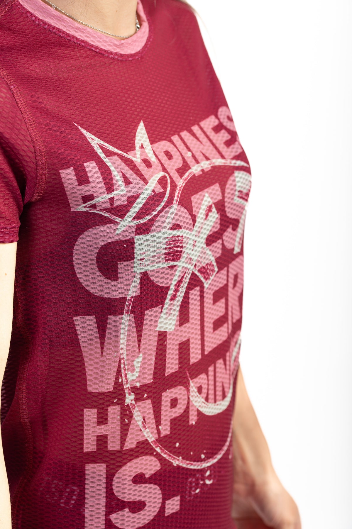 OTSO Damen Kurzarm-Funktionsshirt - Emoji Happiness – Produktansicht 9