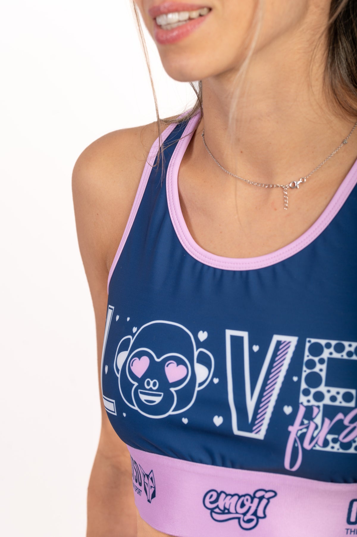 OTSO Damen Sporttop - Emoji Love First – Produktansicht 9