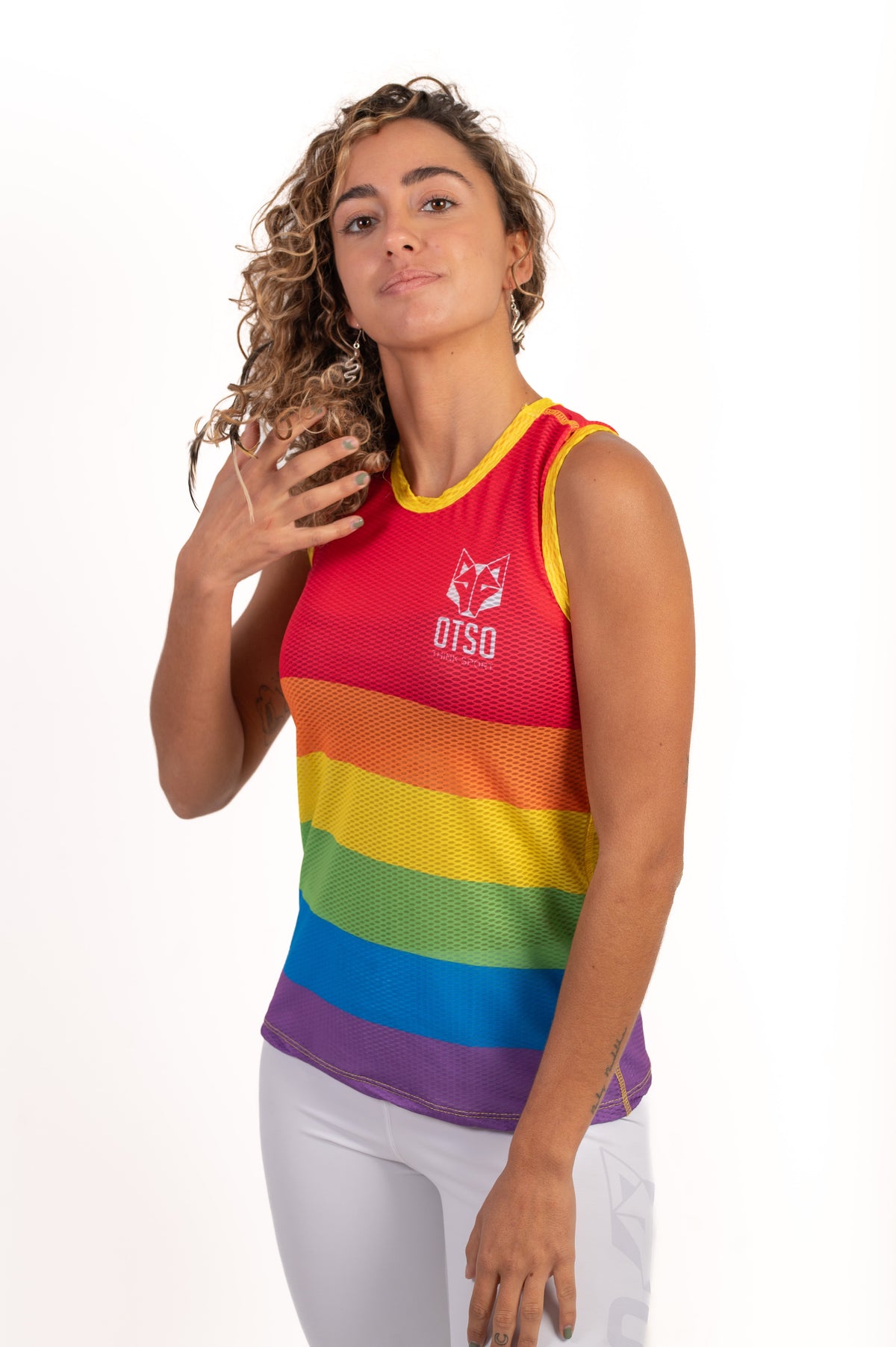OTSO Damen Lauf-Singlet - Fight 4 Love – Produktansicht 4