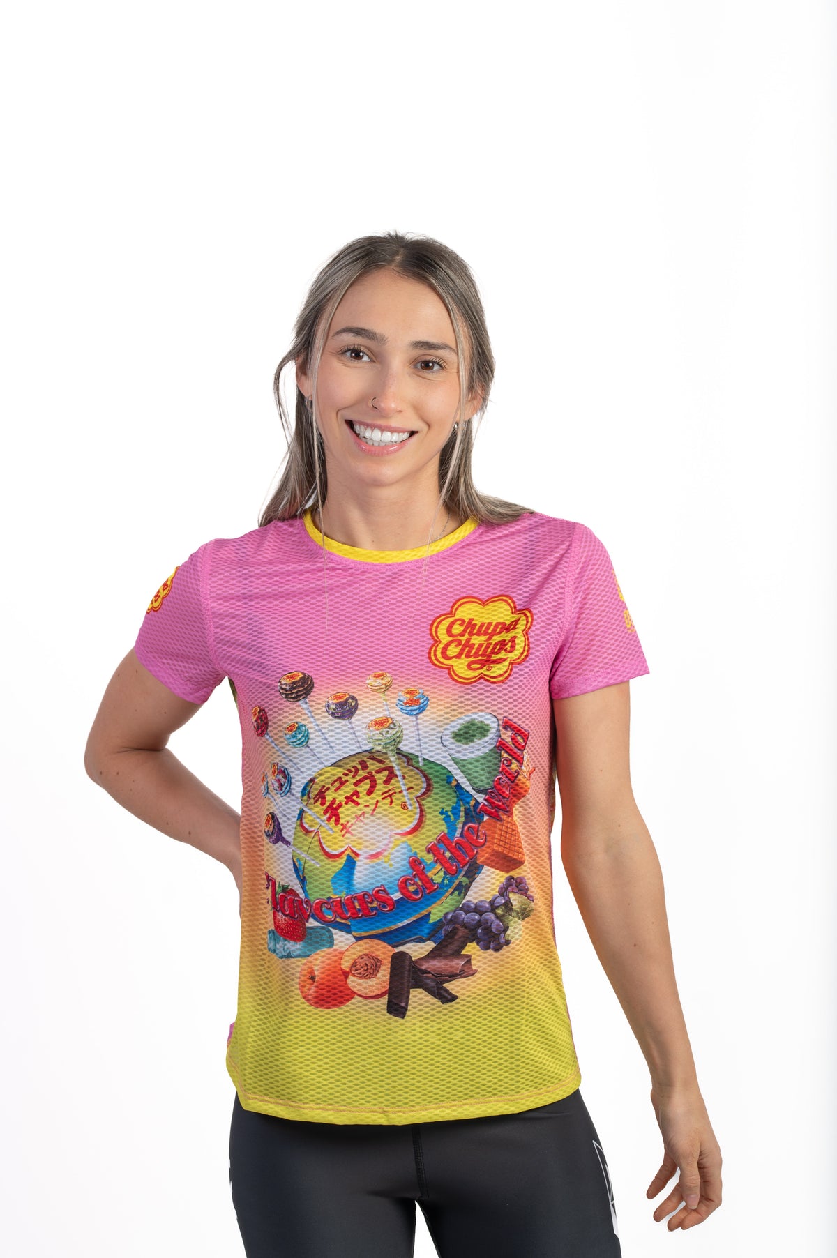 OTSO Damen Kurzarm-Funktionsshirt - Chupa Chups Flavours World – Produktansicht 3