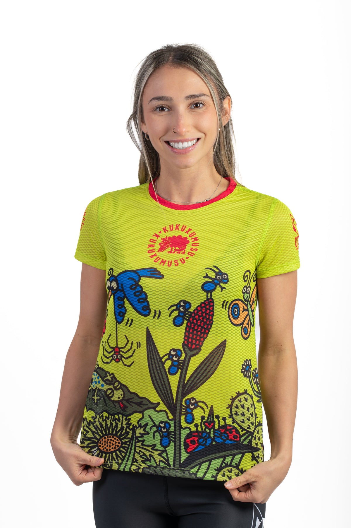 OTSO Damen Kurzarm-Funktionsshirt - Kukuxumusu Forest – Produktansicht 4
