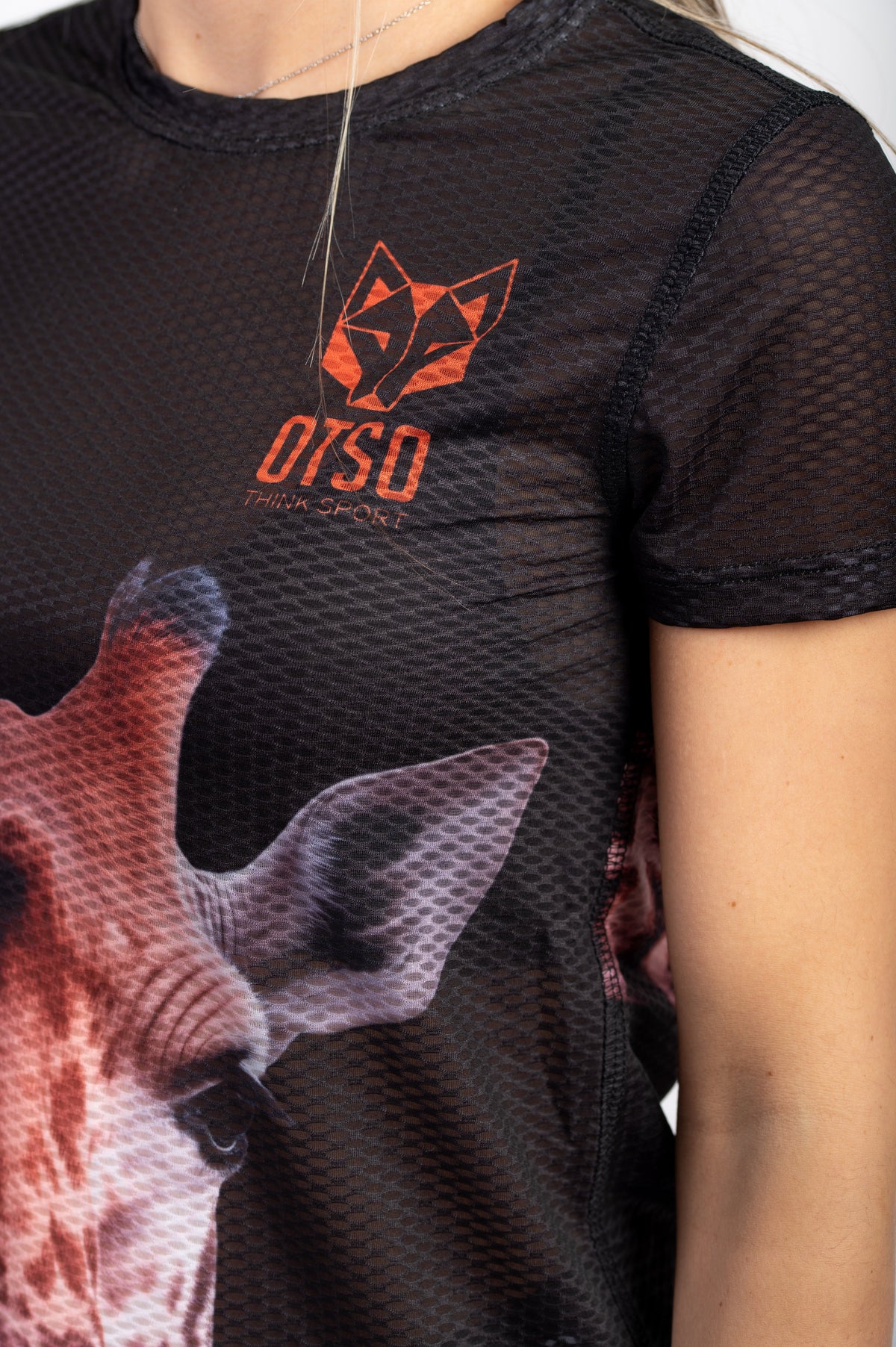 OTSO Damen Kurzarm-Funktionsshirt - Giraffe – Produktansicht 7