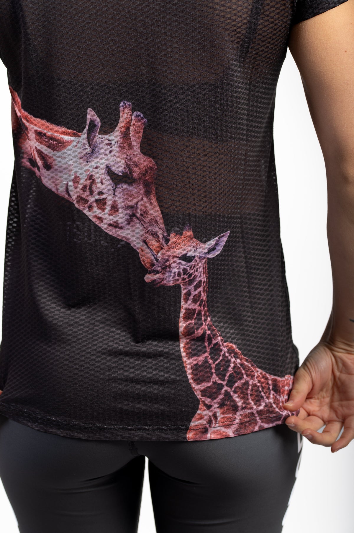 OTSO Damen Kurzarm-Funktionsshirt - Giraffe – Produktansicht 9