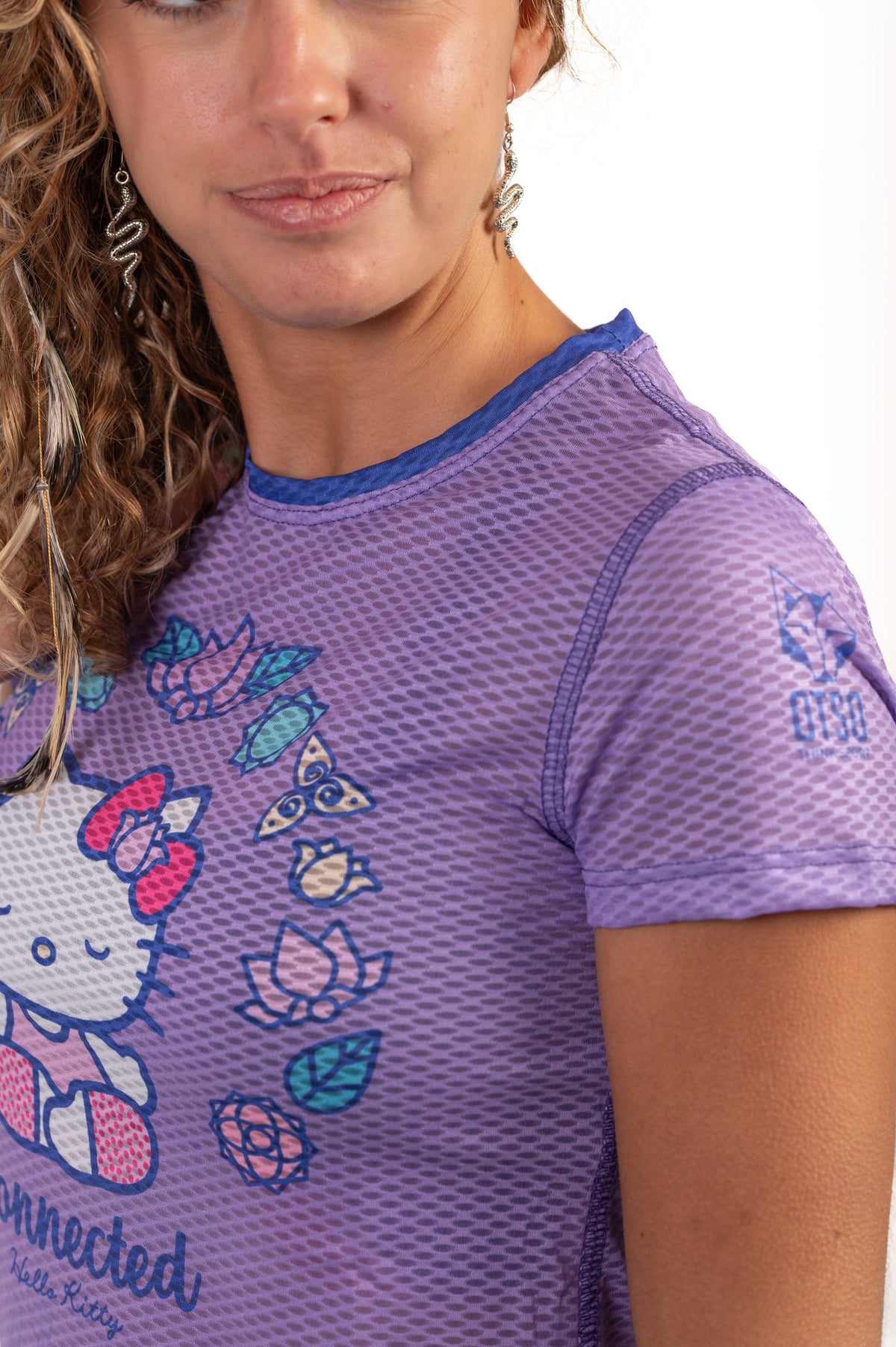 OTSO Damen/Mädchen Kurzarm-Funktionsshirt - Hello Kitty Connected – Produktansicht 6