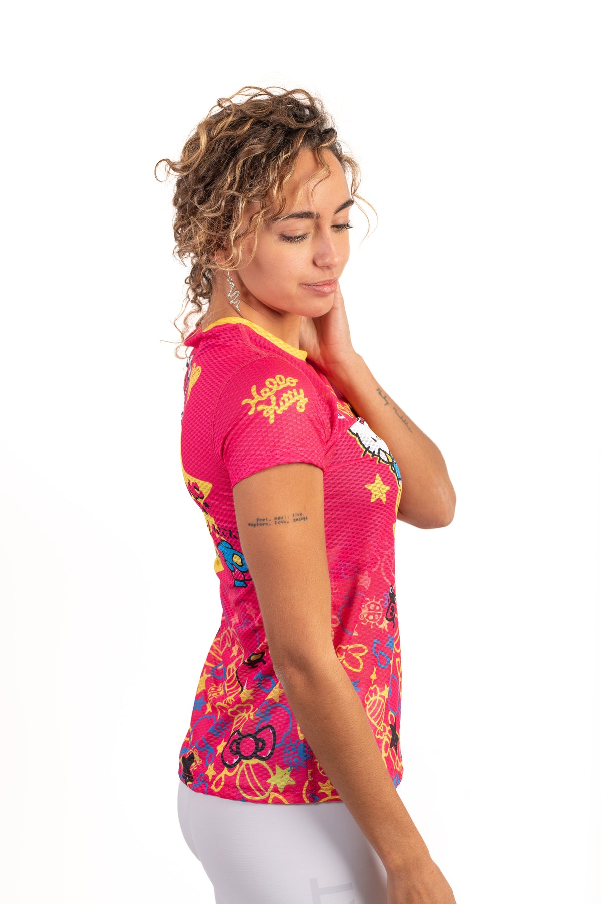 OTSO Damen/Mädchen Kurzarm-Funktionsshirt - Hello Kitty Sparkle – Produktansicht 5