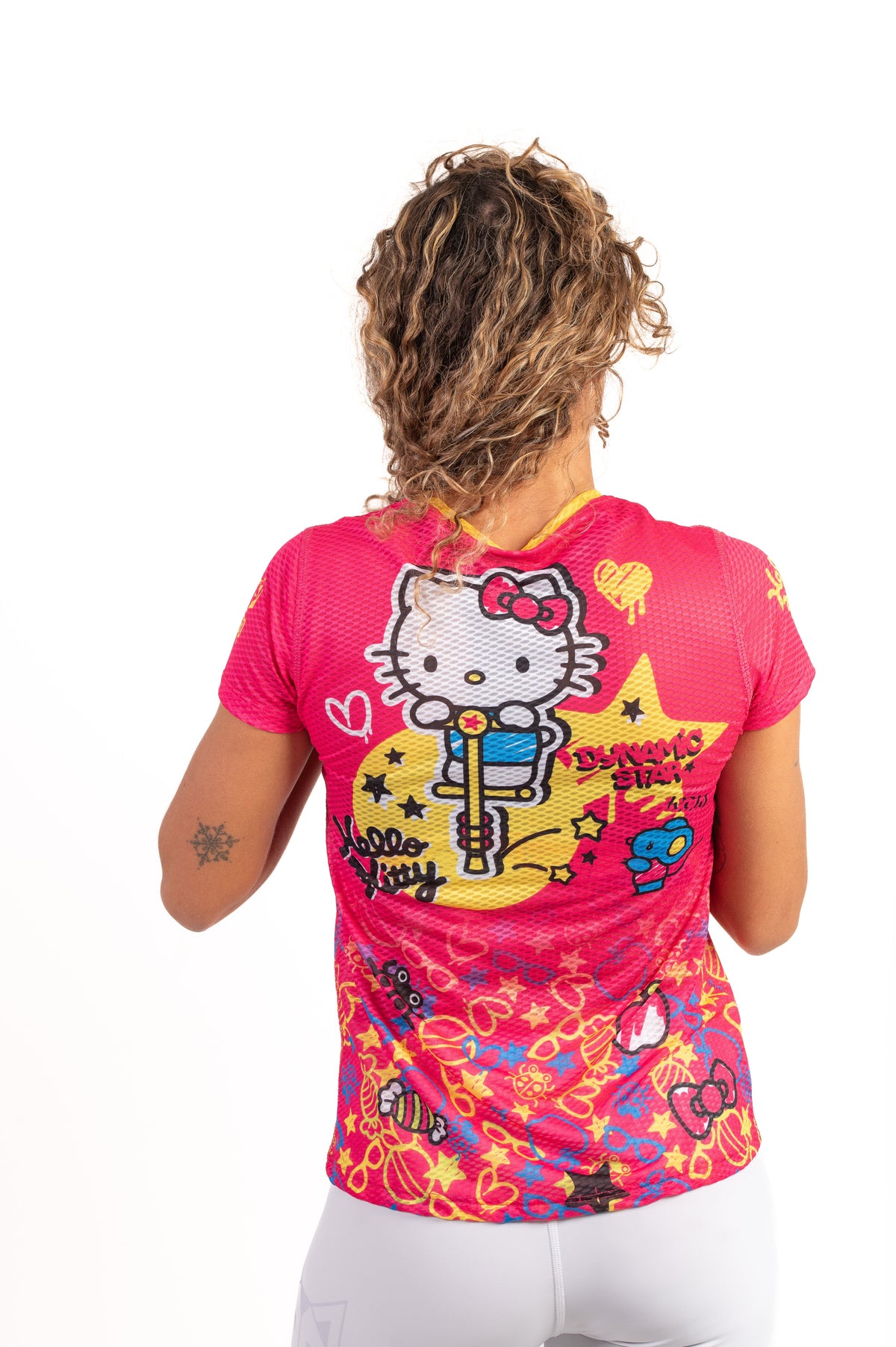 OTSO Damen/Mädchen Kurzarm-Funktionsshirt - Hello Kitty Sparkle – Produktansicht 7