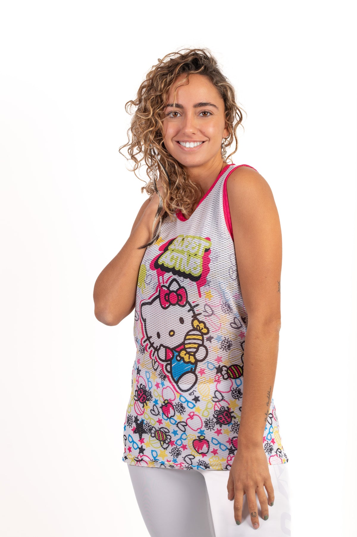 OTSO Damen/Mädchen Singlet - Hello Kitty Sweet – Produktansicht 4