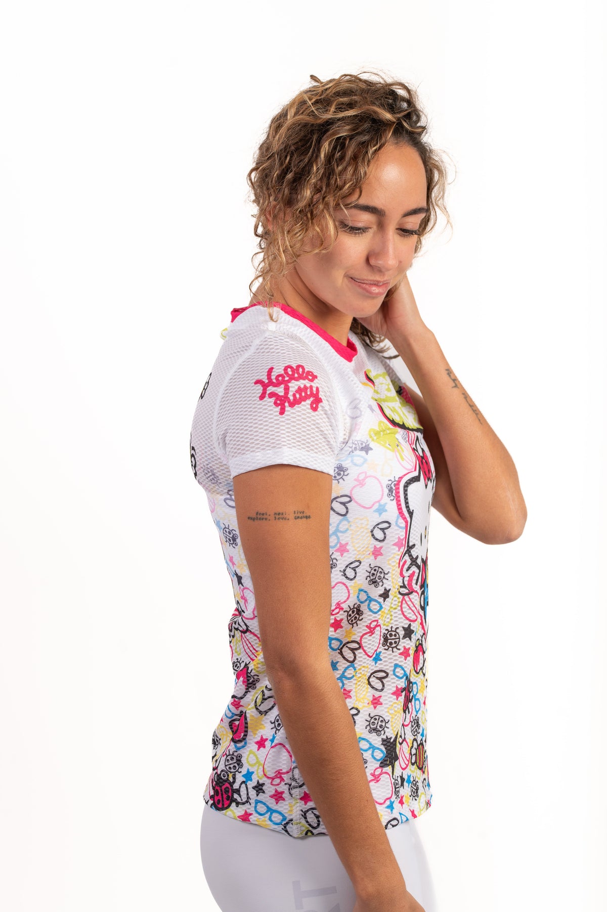 OTSO Damen/Mädchen Kurzarm-Funktionsshirt - Hello Kitty Sweet – Produktansicht 4