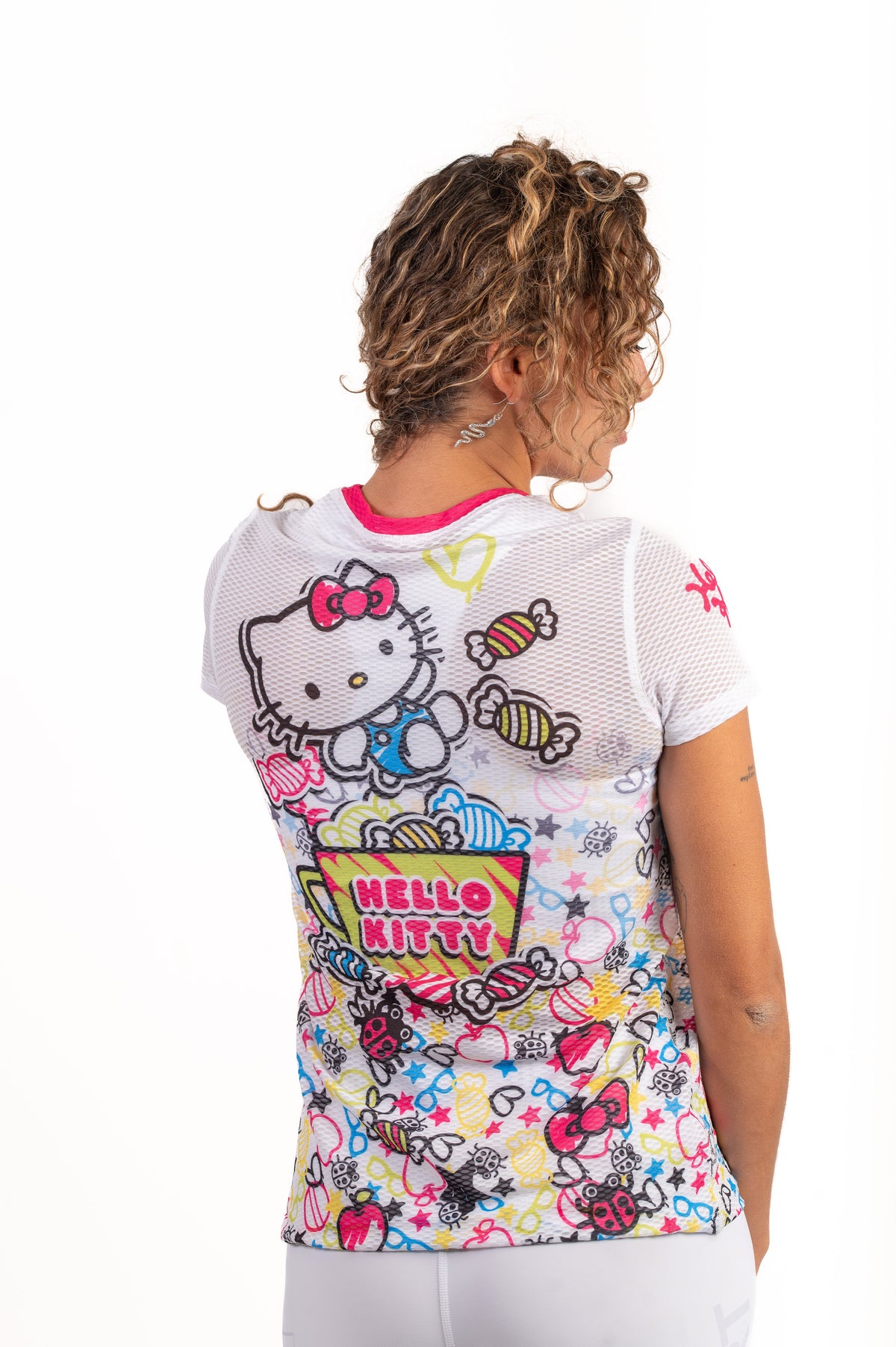 OTSO Damen/Mädchen Kurzarm-Funktionsshirt - Hello Kitty Sweet – Produktansicht 5