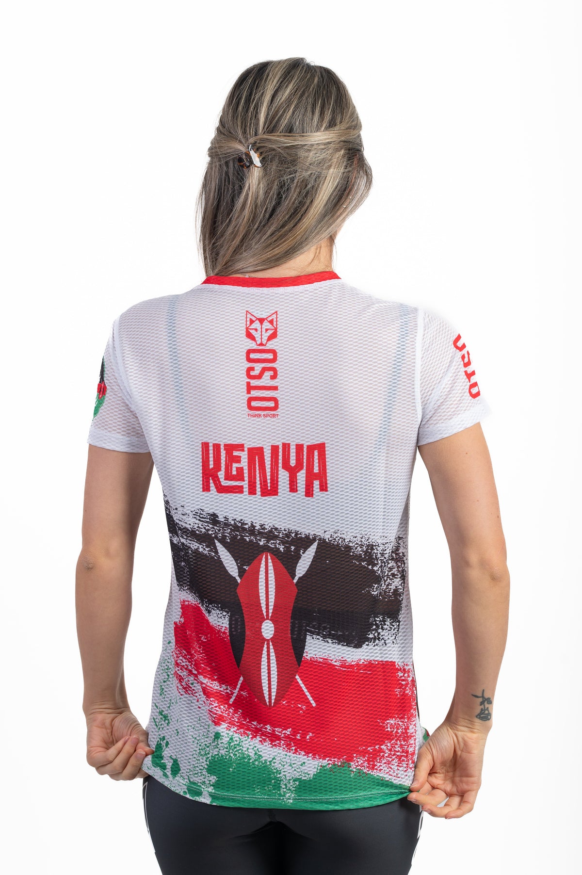 OTSO Damen Kurzarm-Funktionsshirt - Kimbia Kenya – Produktansicht 7