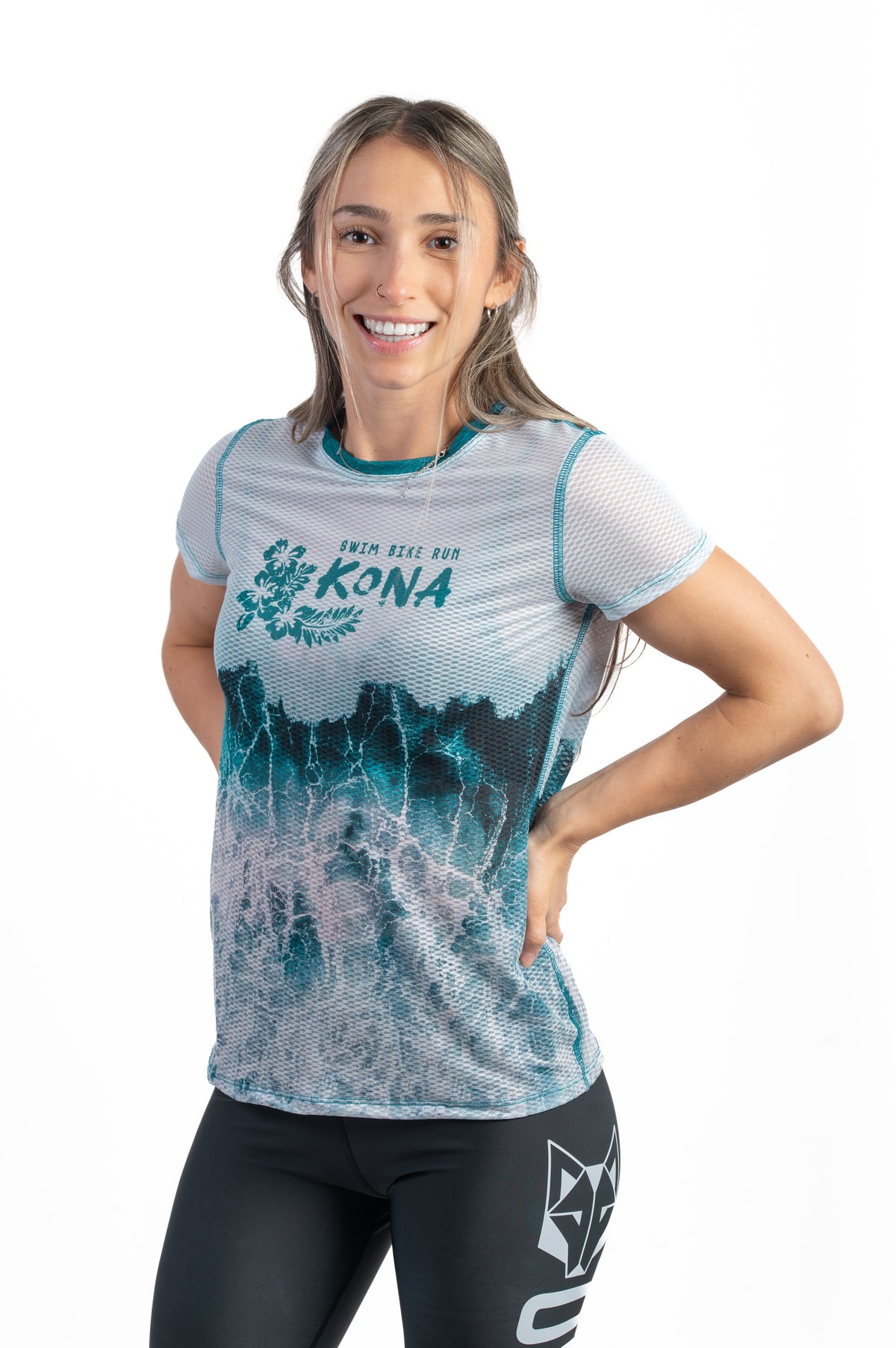 OTSO Damen Kurzarm-Funktionsshirt - Kona Kailua Bay – Produktansicht 3