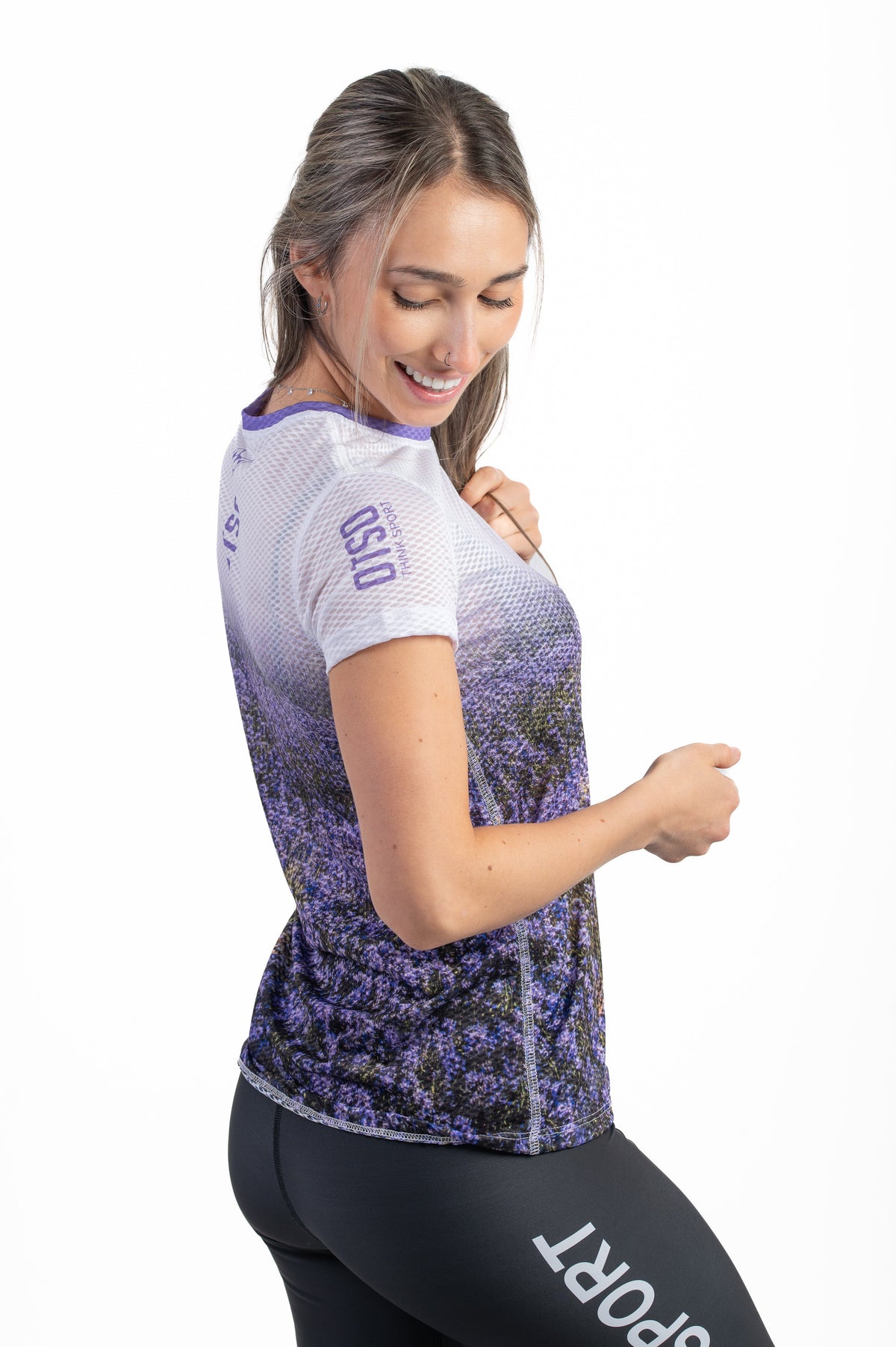 OTSO Damen Kurzarm-Funktionsshirt - Lavande – Produktansicht 5