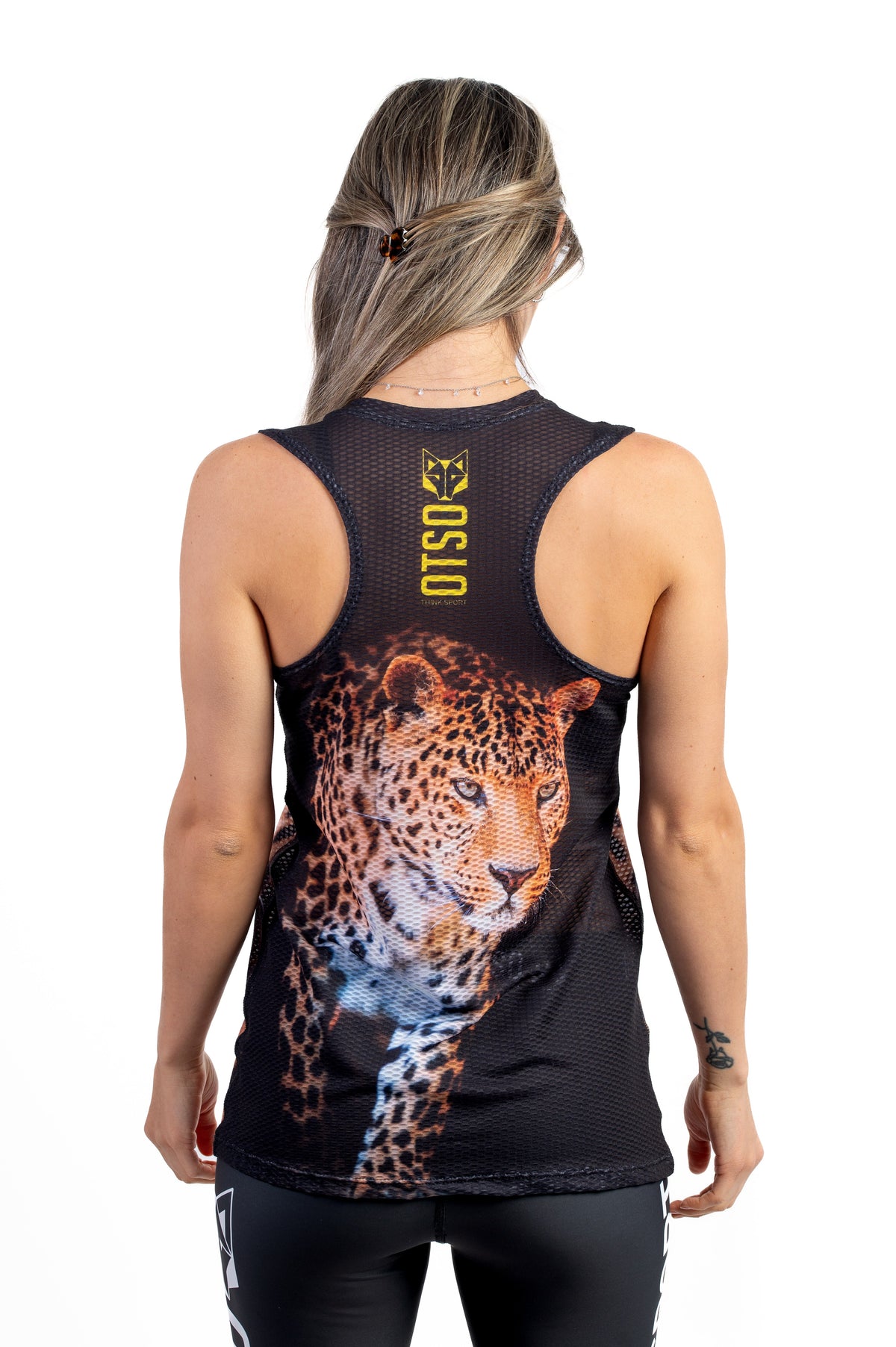OTSO Damen Lauf-Singlet - Leopard – Produktansicht 7