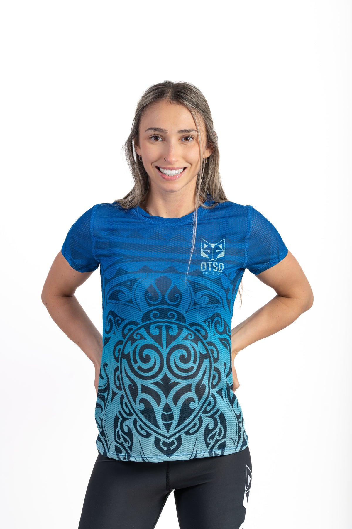 OTSO Damen Kurzarm-Funktionsshirt - Maori Kahurangi – Produktansicht 3