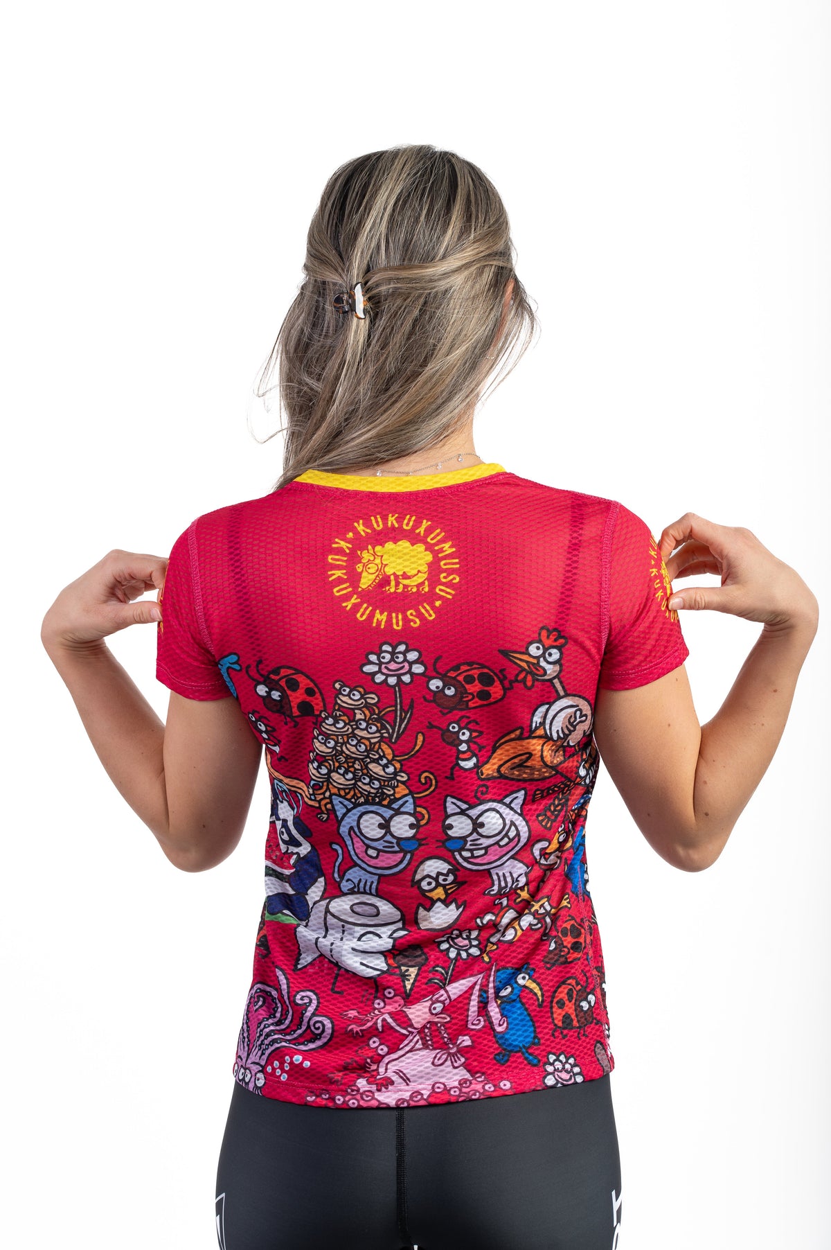 OTSO Damen Kurzarm-Funktionsshirt - Kukuxumusu Mix Kuku – Produktansicht 8