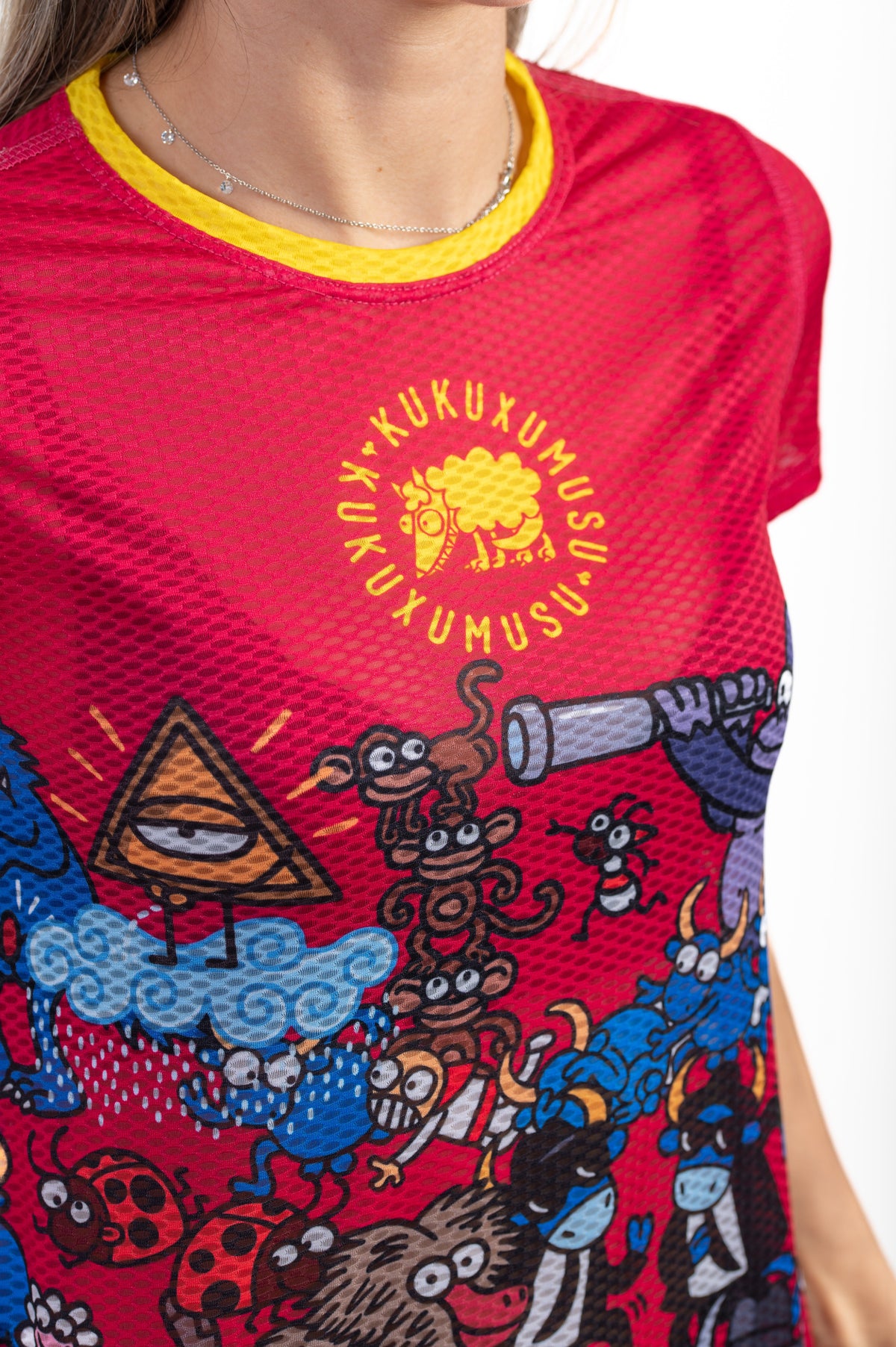 OTSO Damen Kurzarm-Funktionsshirt - Kukuxumusu Mix Kuku – Produktansicht 9