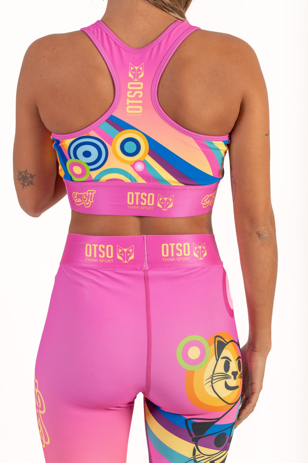OTSO Damen Sportleggings - Emoji Normal Is Boring – Produktansicht 9