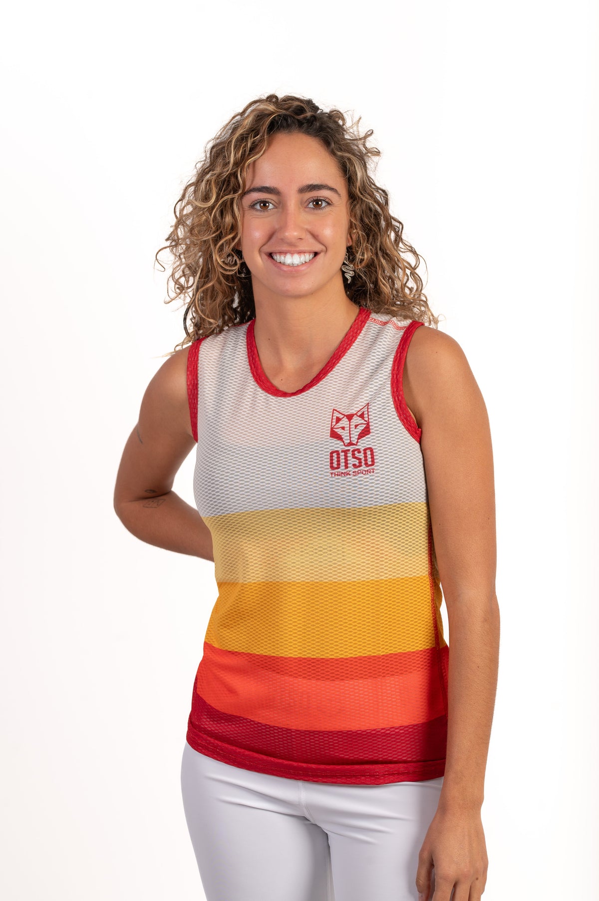 OTSO Damen Lauf-Singlet - Orange – Produktansicht 3