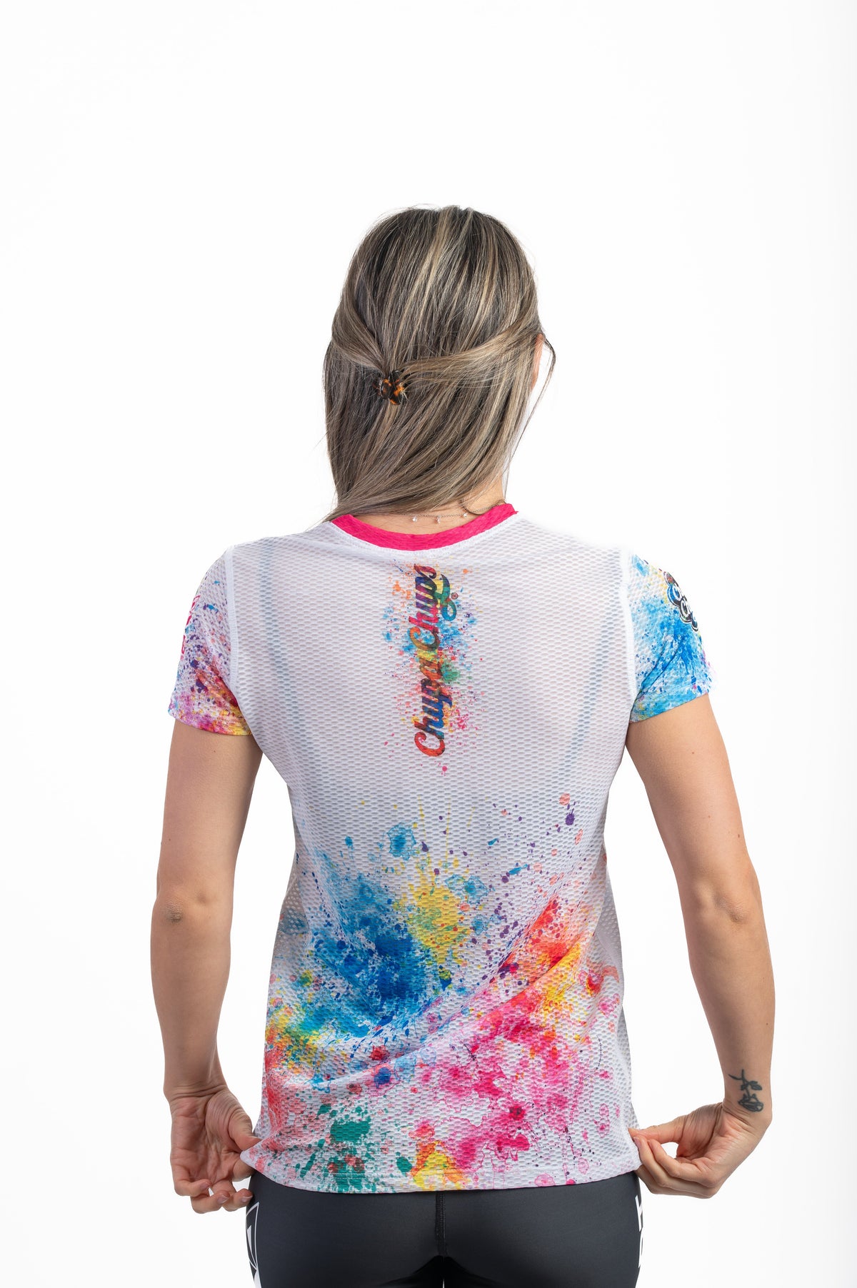 OTSO Damen Kurzarm-Funktionsshirt - Chupa Chups Paint – Produktansicht 6