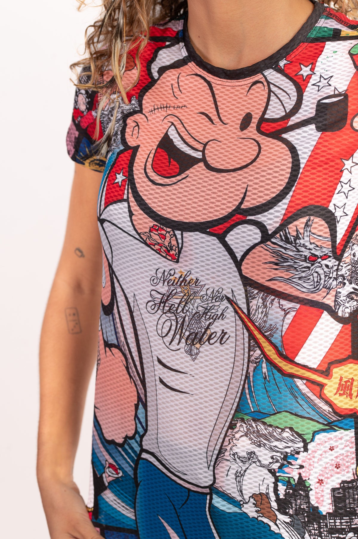 OTSO Damen Kurzarm-Funktionsshirt - Popeye Art Show – Produktansicht 10