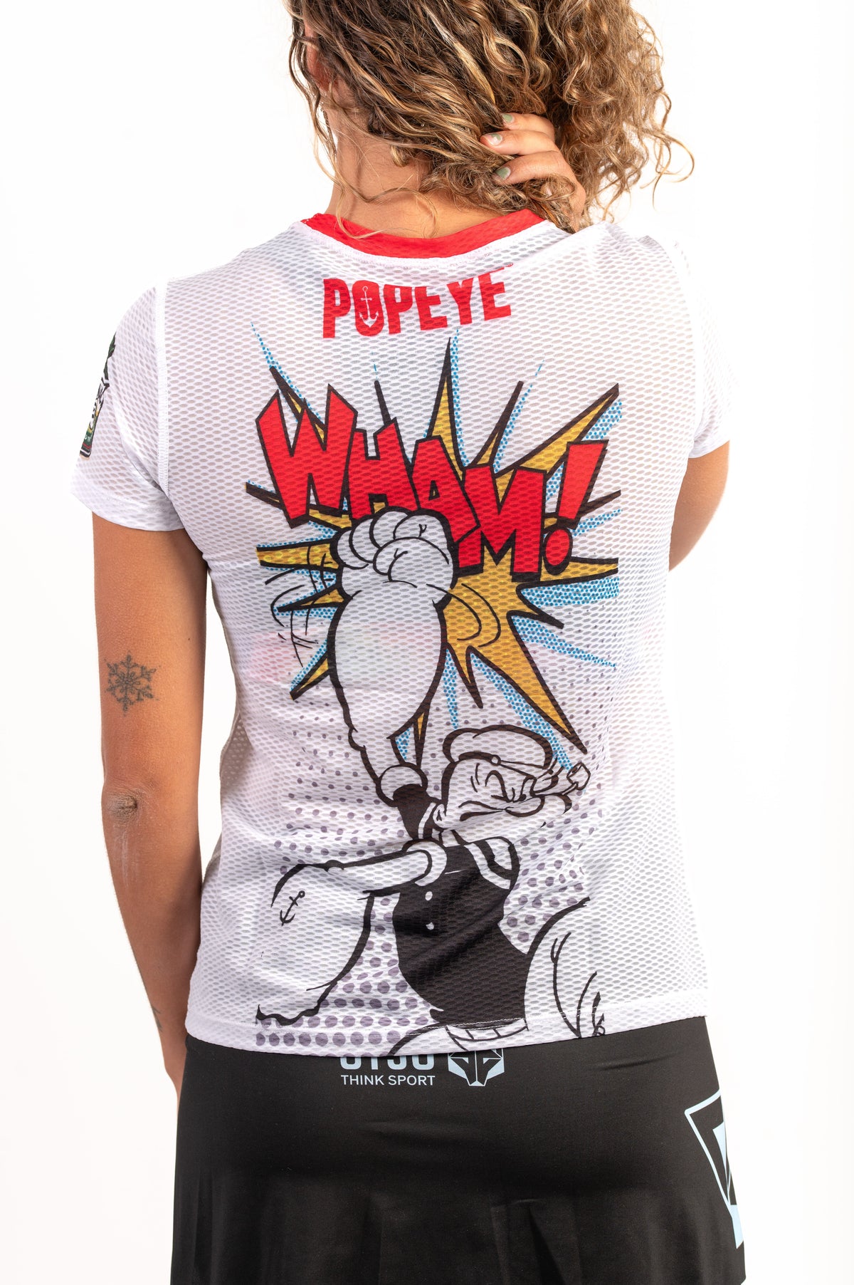 OTSO Damen Kurzarm-Funktionsshirt - Popeye Pop Art – Produktansicht 7