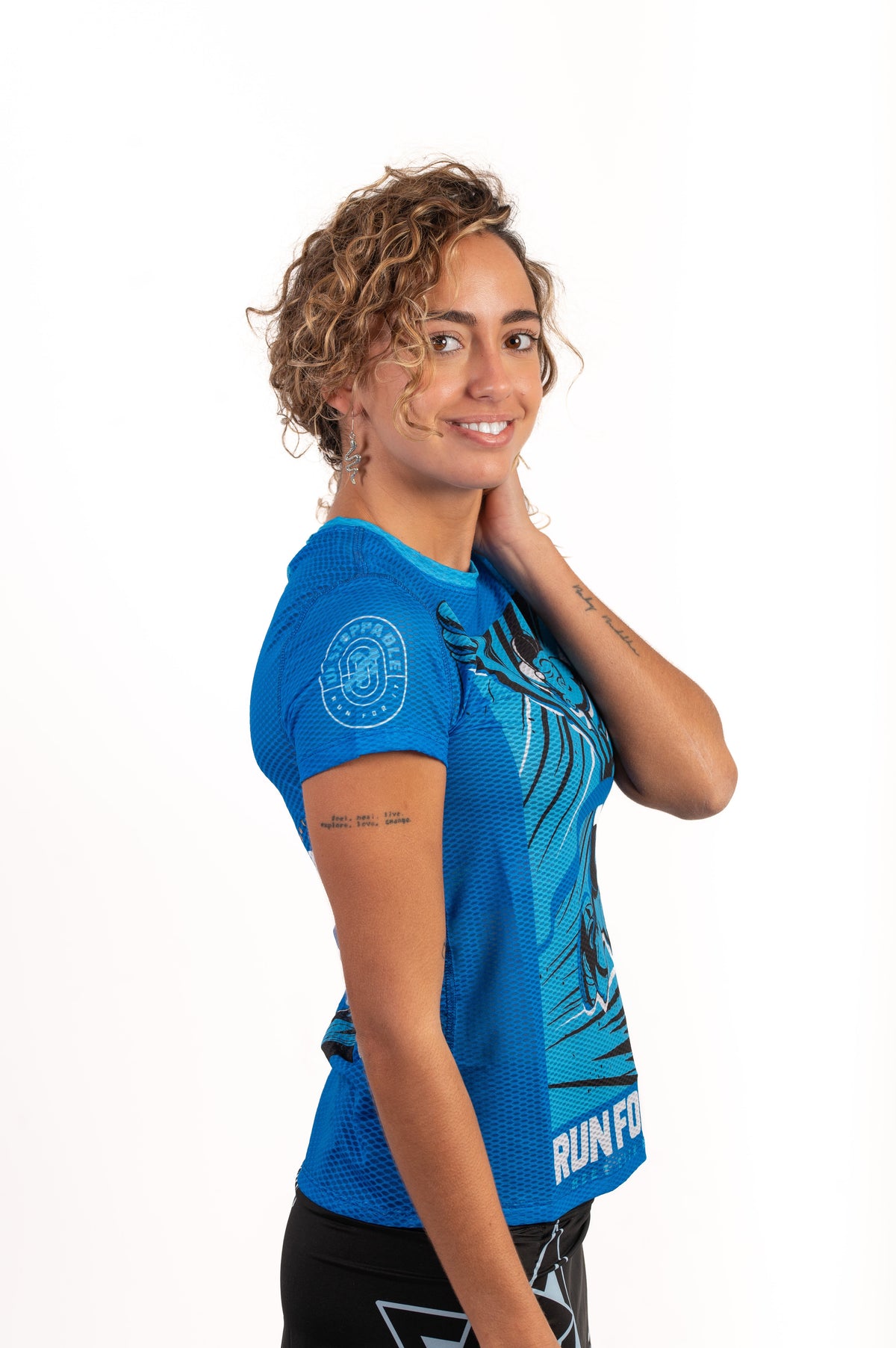 OTSO Damen Kurzarm-Funktionsshirt - Popeye Run For It – Produktansicht 5