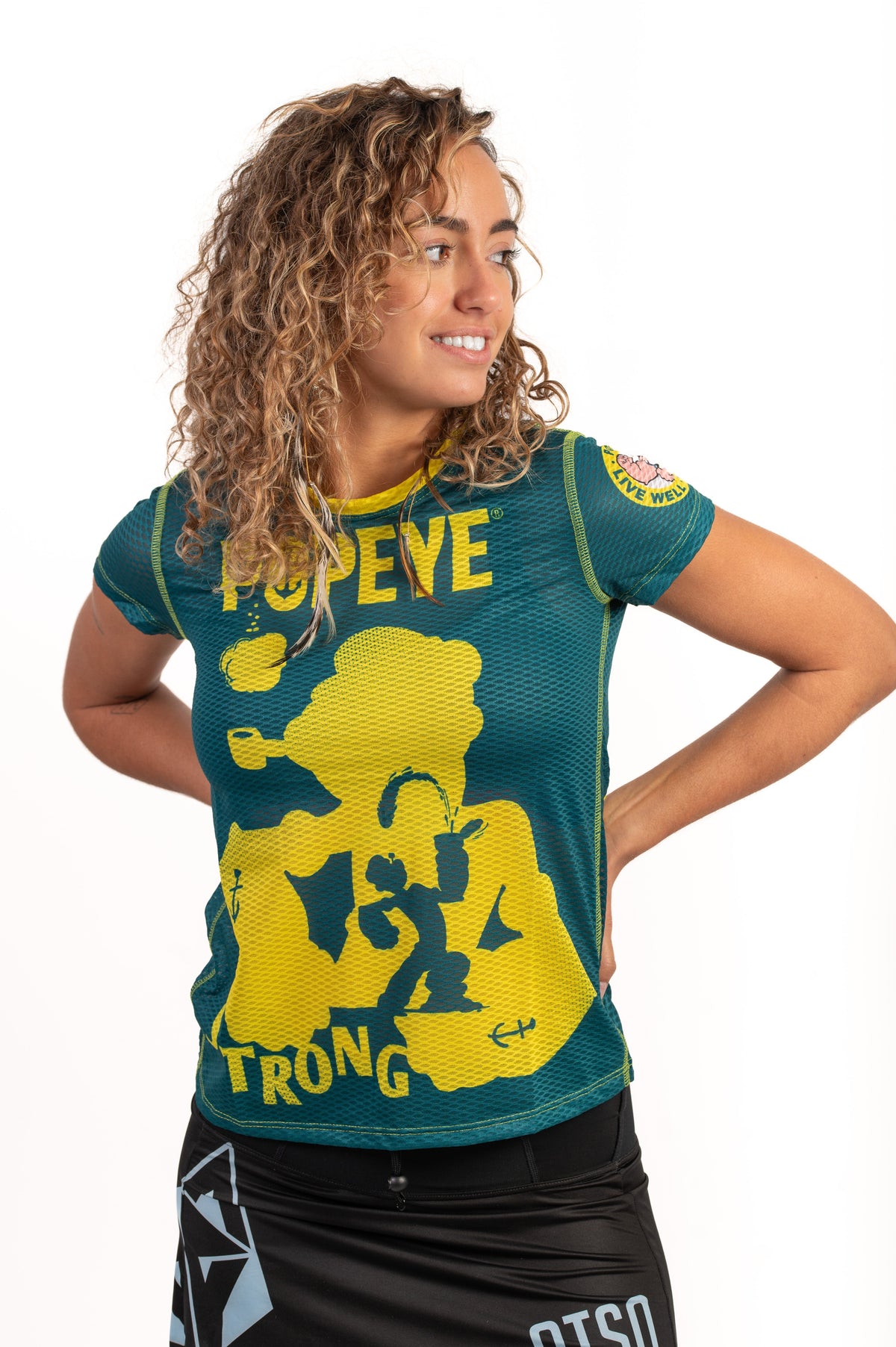 OTSO Damen Kurzarm-Funktionsshirt - Popeye Strong – Produktansicht 5