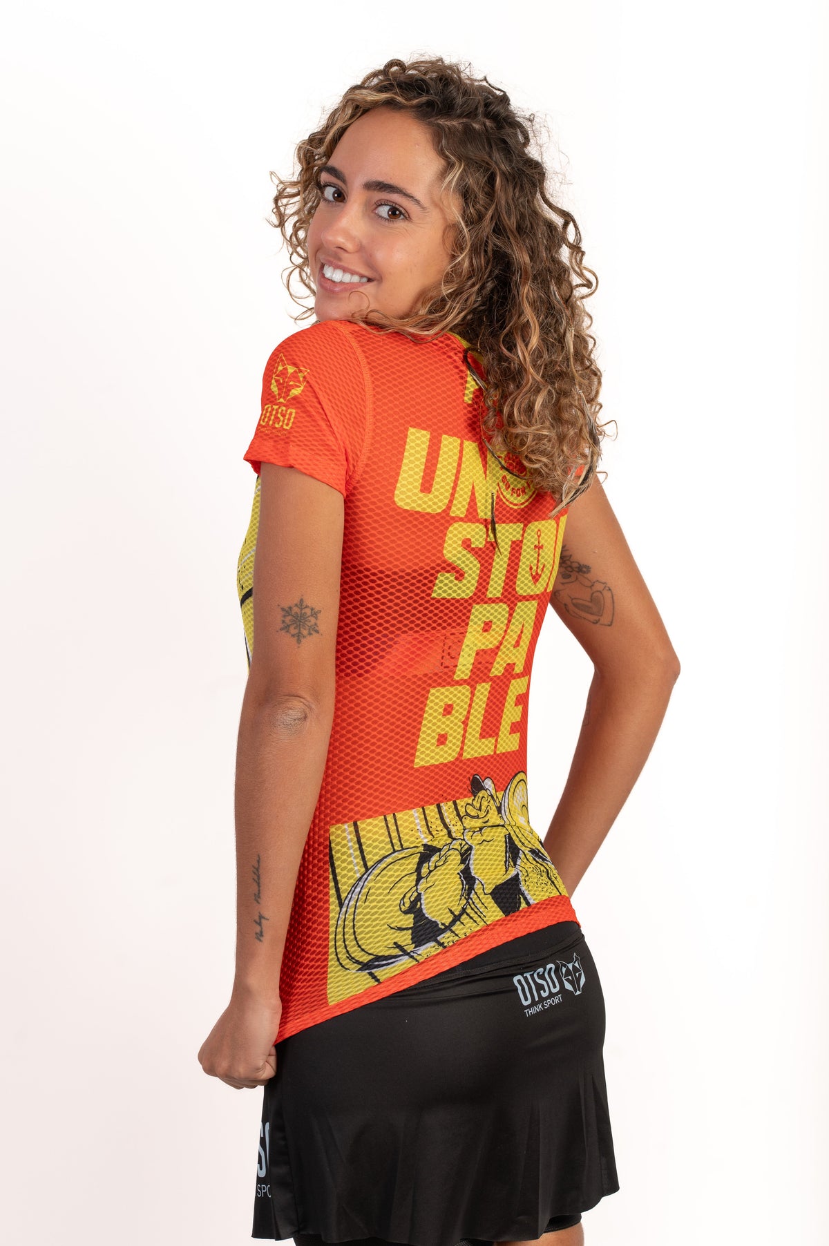 OTSO Damen Kurzarm-Funktionsshirt - Popeye Unstoppable – Produktansicht 6