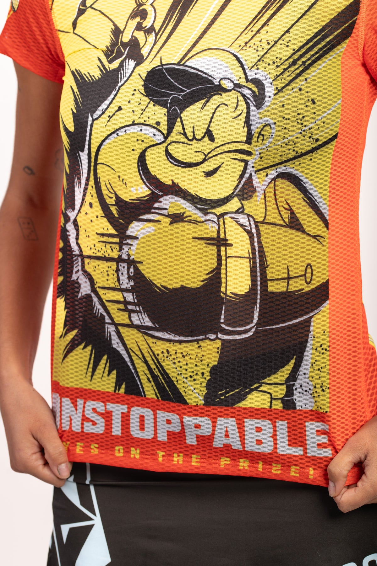 OTSO Damen Kurzarm-Funktionsshirt - Popeye Unstoppable – Produktansicht 9
