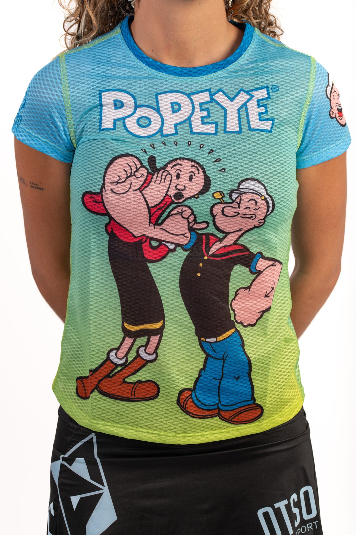 OTSO Damen Kurzarm-Funktionsshirt - Popeye & Olive – Produktansicht 8