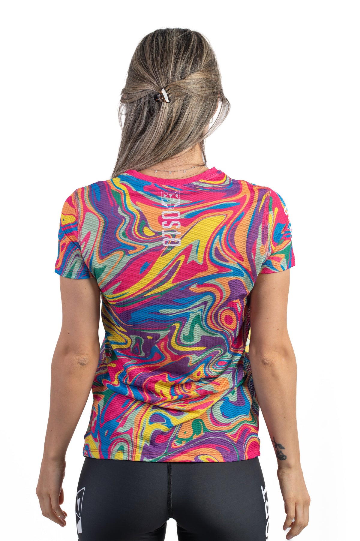 OTSO Damen Kurzarm-Funktionsshirt - Psychedelic – Produktansicht 6