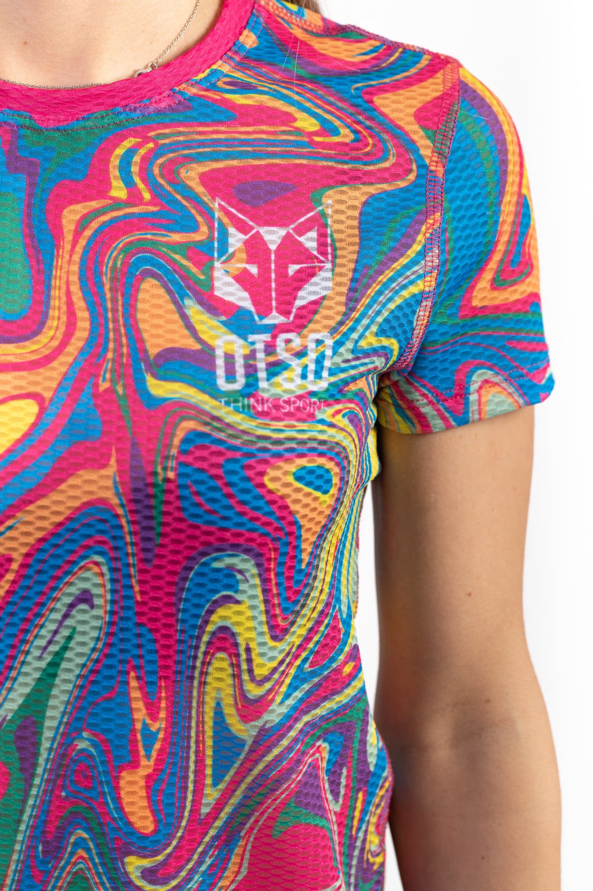 OTSO Damen Kurzarm-Funktionsshirt - Psychedelic – Produktansicht 7