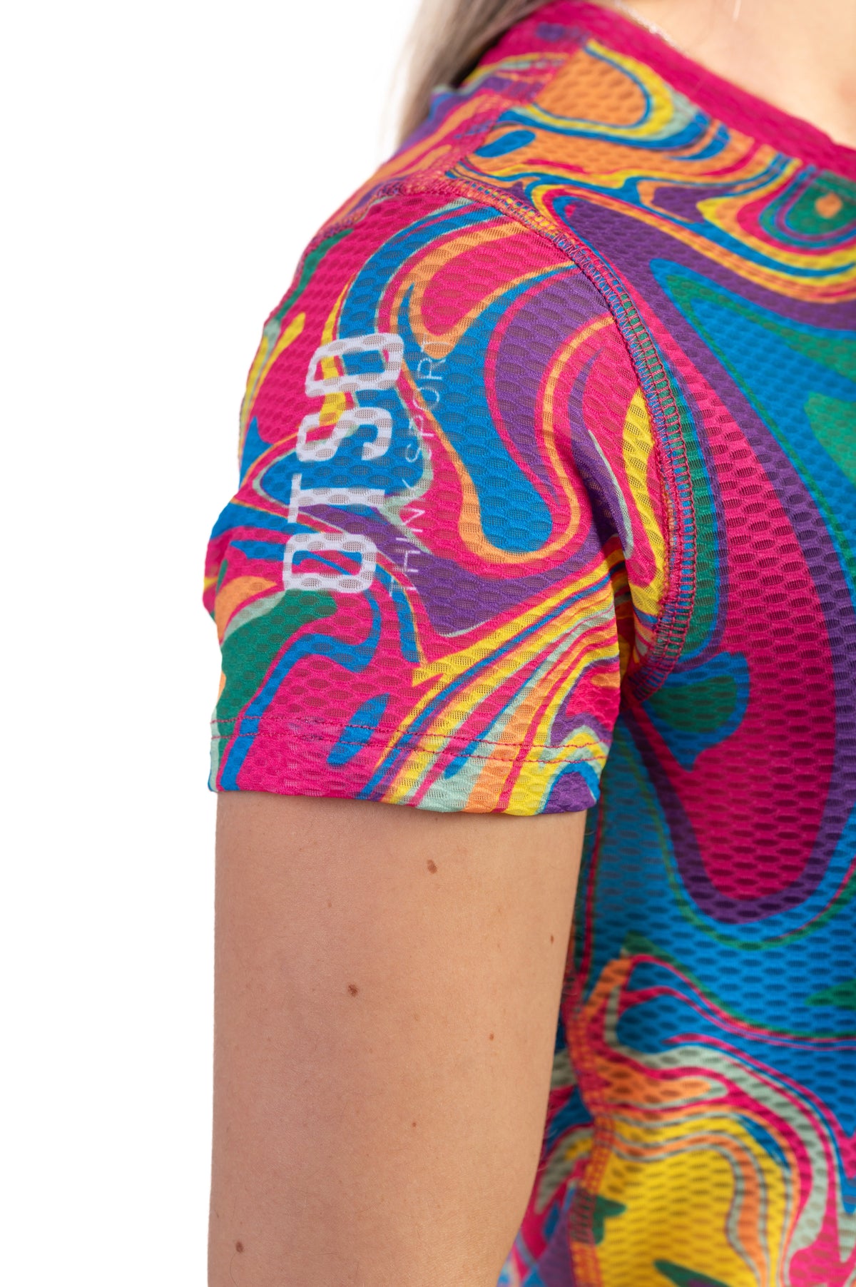 OTSO Damen Kurzarm-Funktionsshirt - Psychedelic – Produktansicht 10