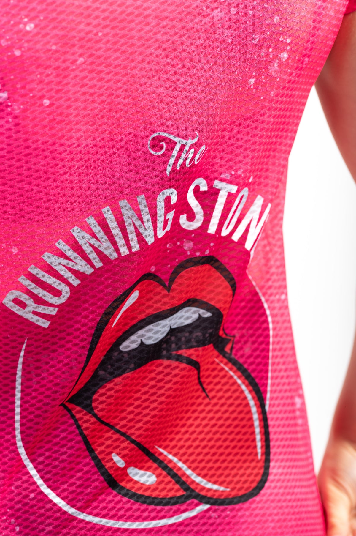 OTSO Damen Kurzarm-Funktionsshirt - Running Stones Pink – Produktansicht 9