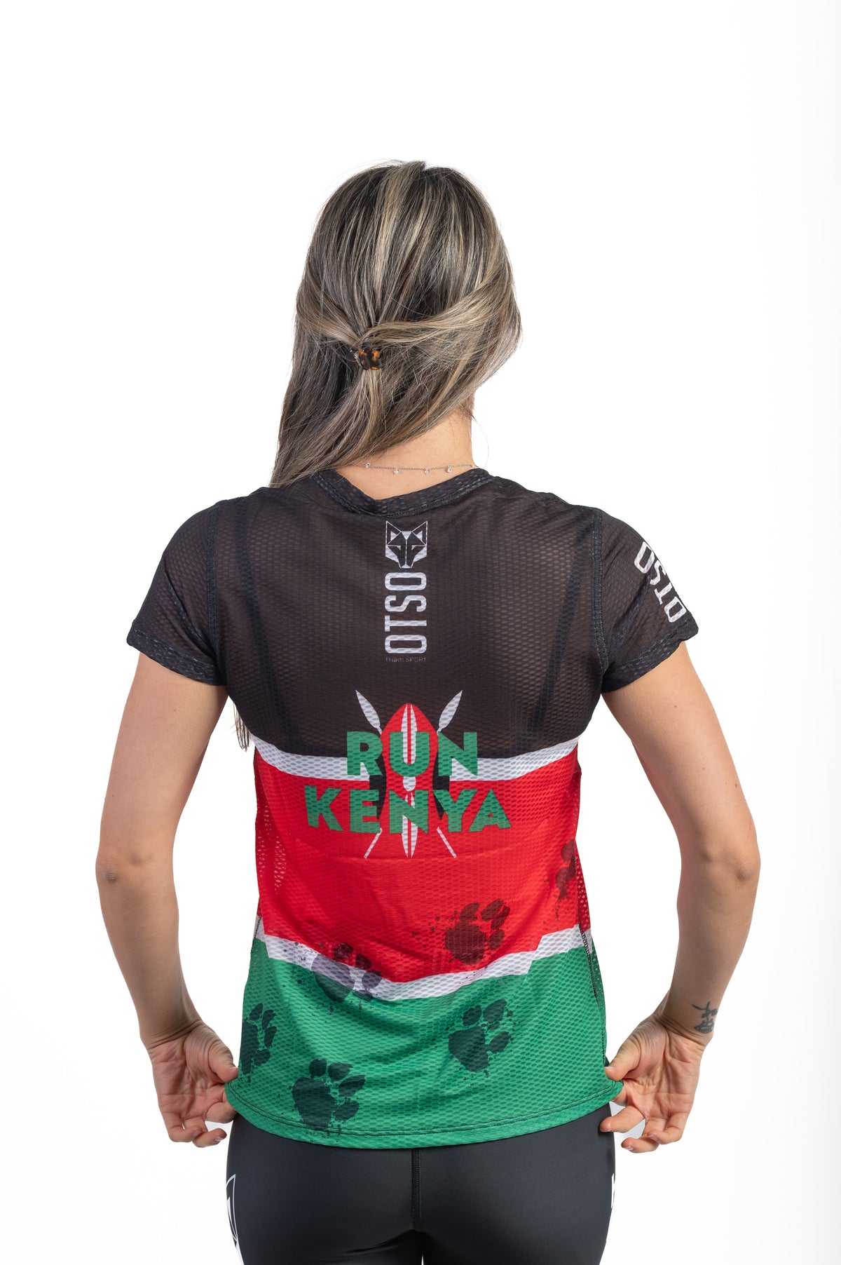 OTSO Damen Kurzarm-Funktionsshirt - Run Kenya – Produktansicht 7