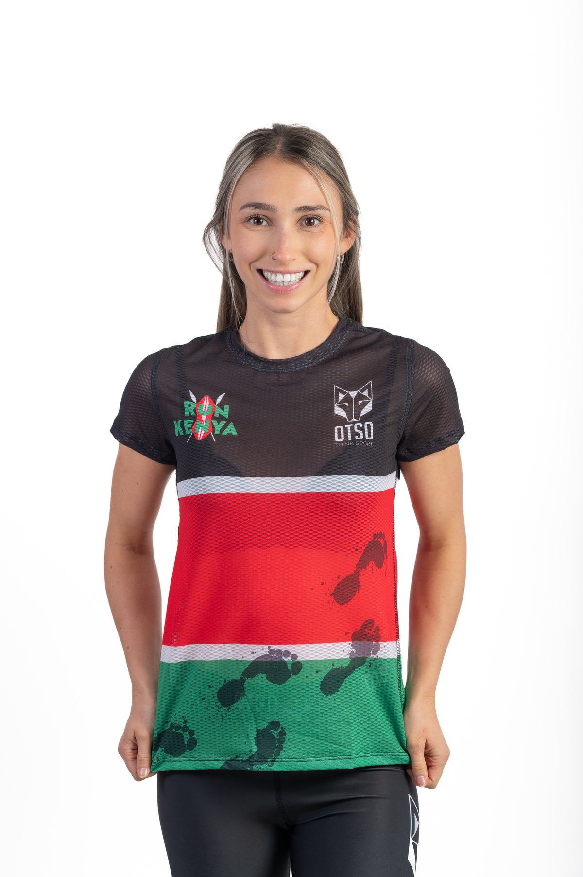 OTSO Damen Kurzarm-Funktionsshirt - Run Kenya – Produktansicht 3