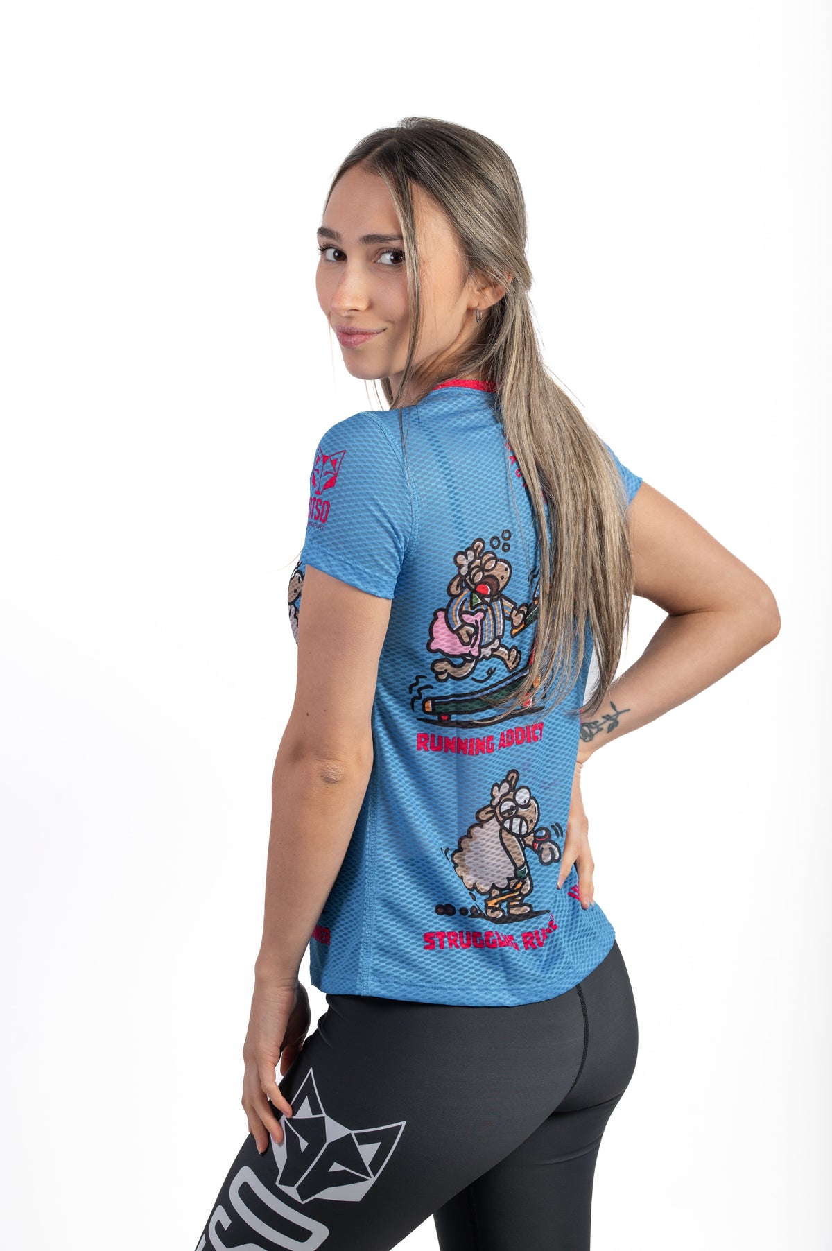 OTSO Damen Kurzarm-Funktionsshirt - Kukuxumusu Runners – Produktansicht 5