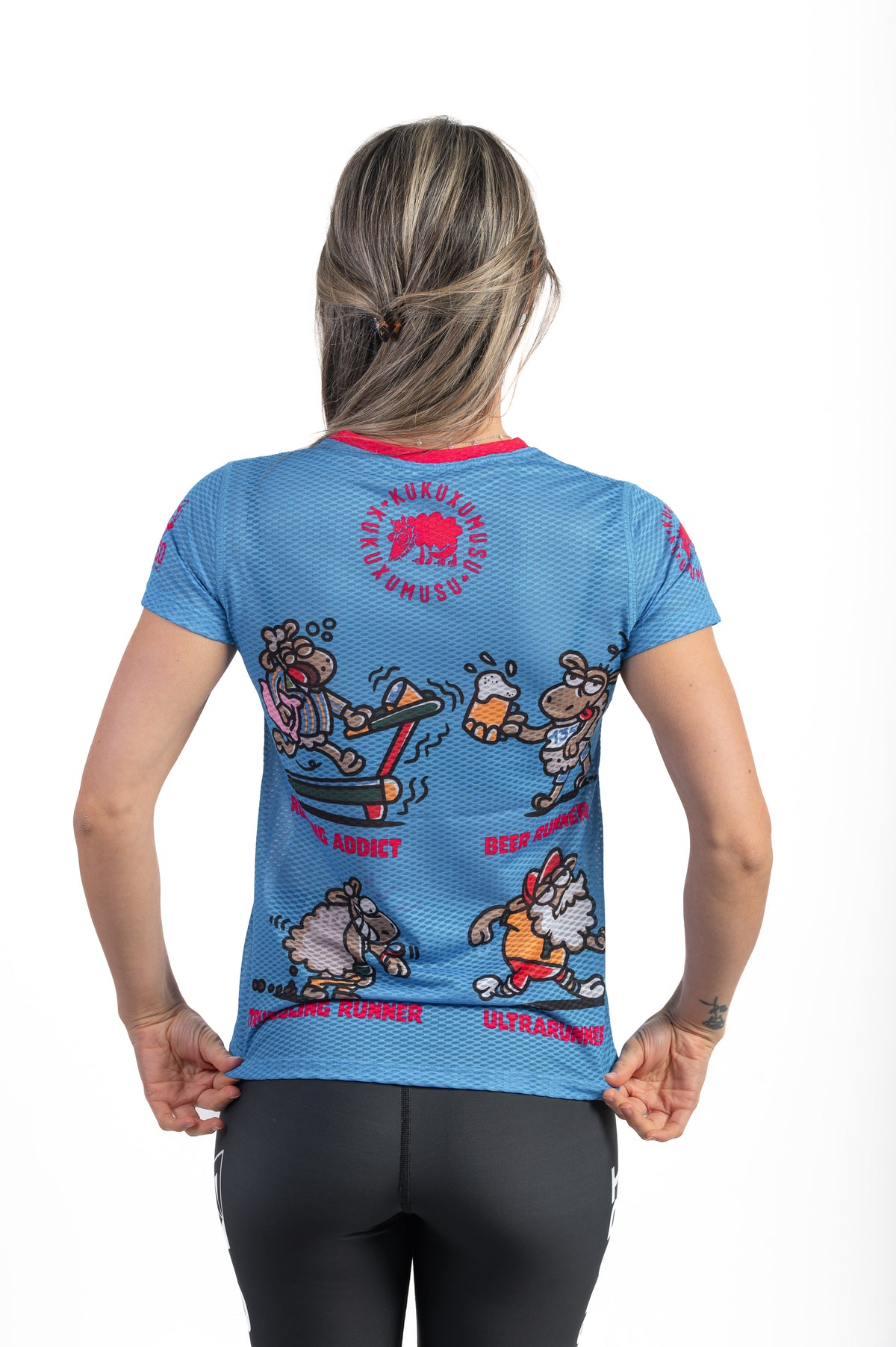 OTSO Damen Kurzarm-Funktionsshirt - Kukuxumusu Runners – Produktansicht 6