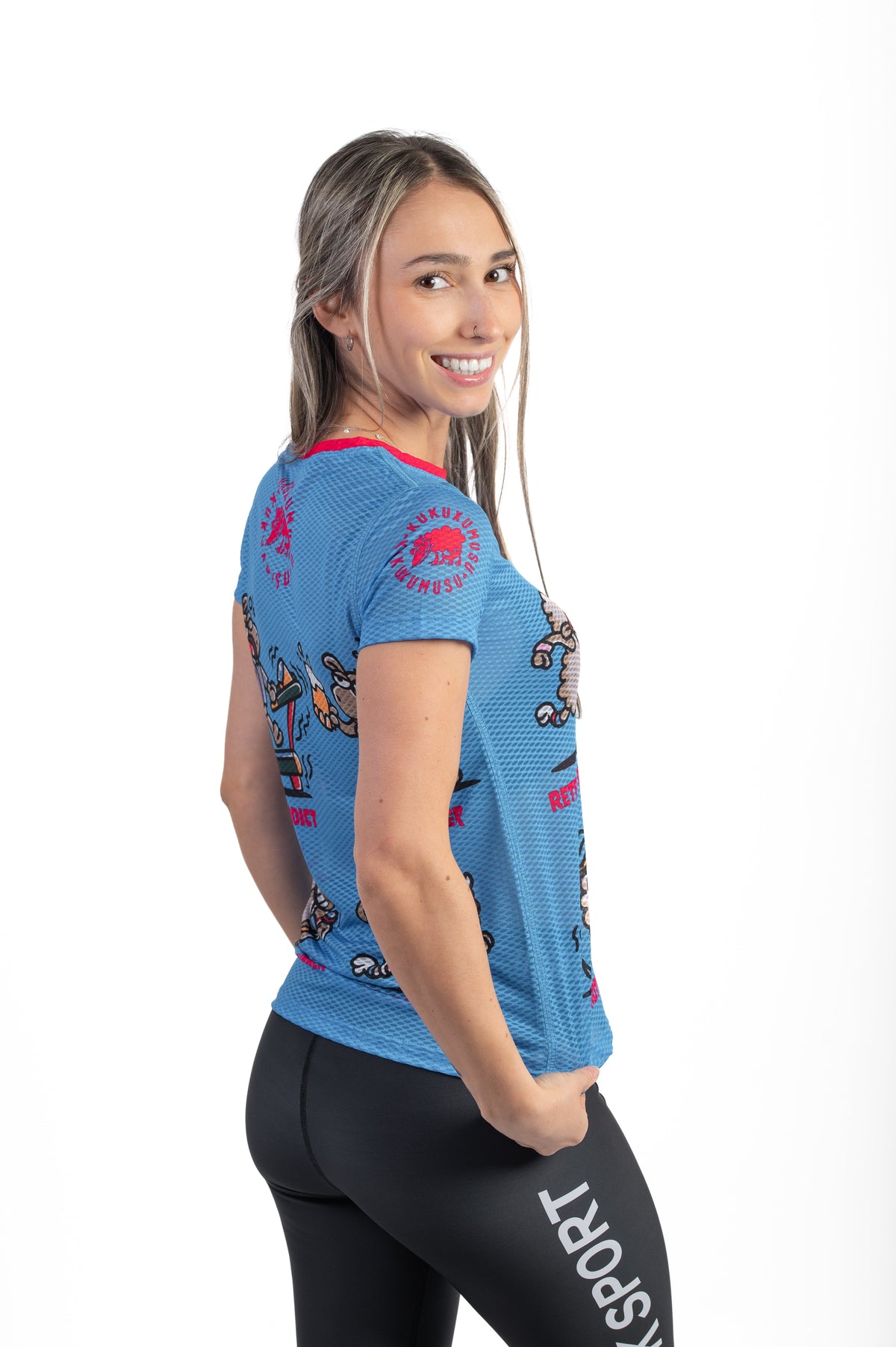 OTSO Damen Kurzarm-Funktionsshirt - Kukuxumusu Runners – Produktansicht 4