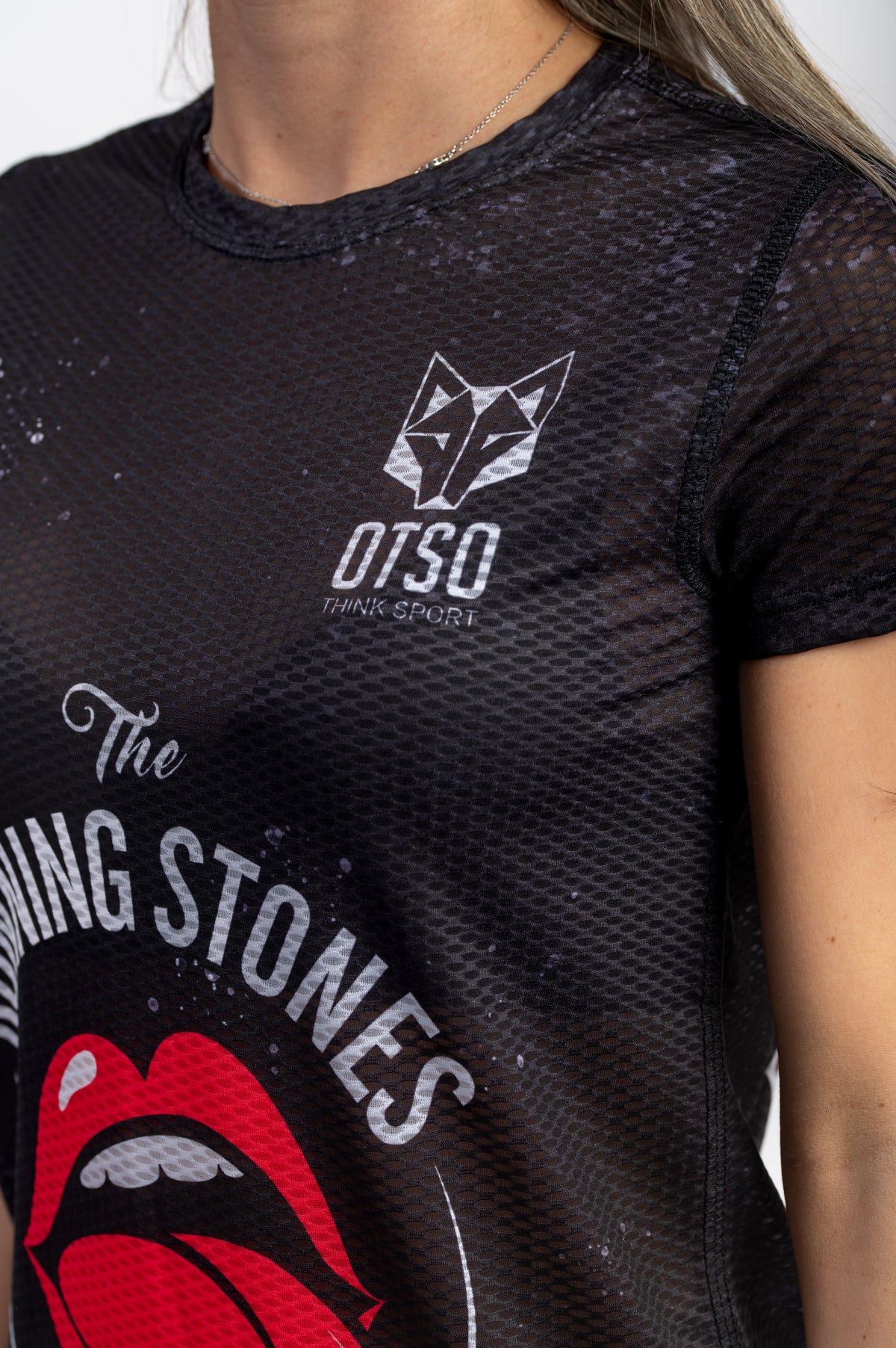 OTSO Damen Kurzarm-Funktionsshirt - Running Stones – Produktansicht 8