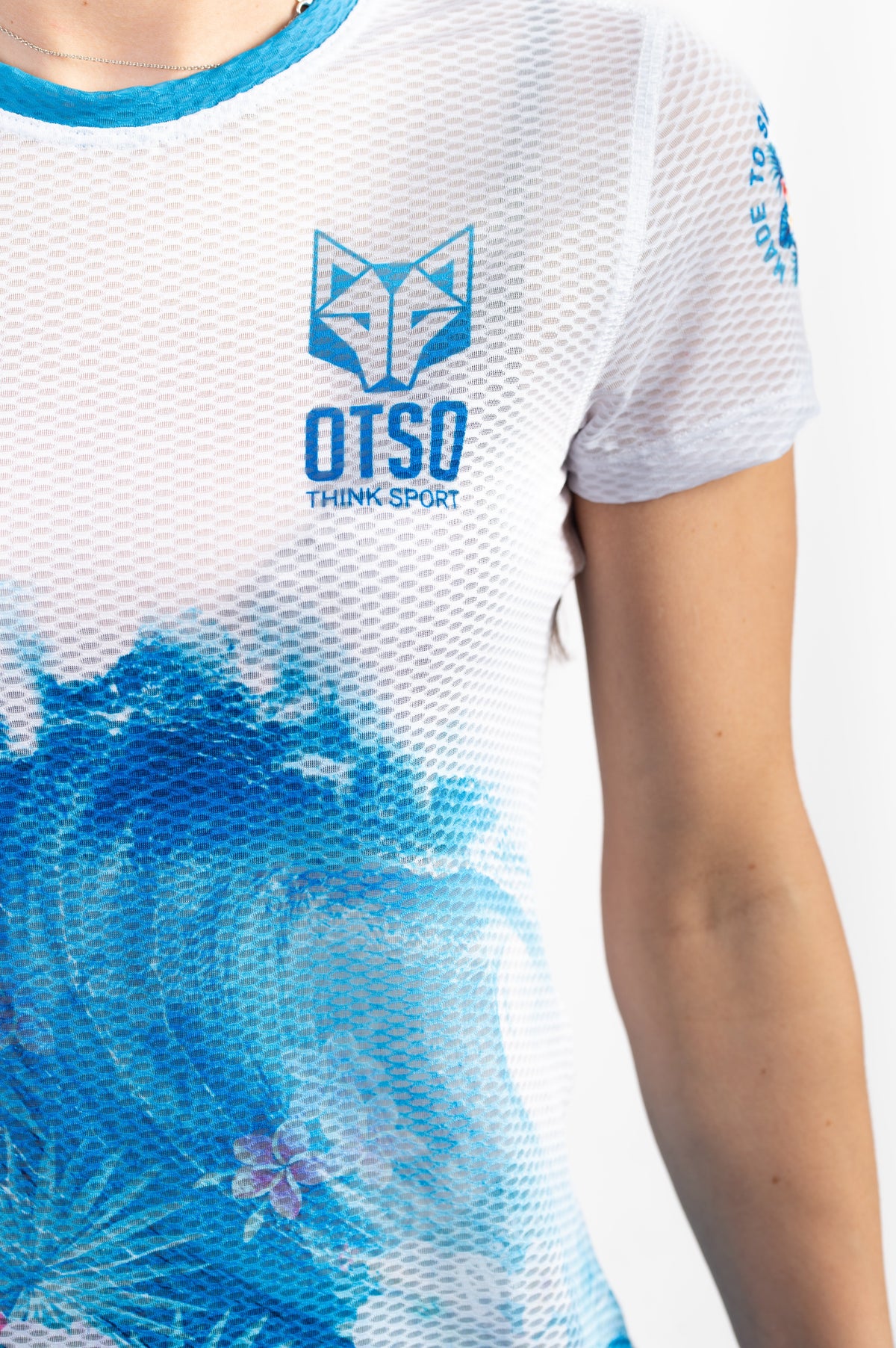 OTSO Damen Kurzarm-Funktionsshirt - Swim Bike Run Wave – Produktansicht 7