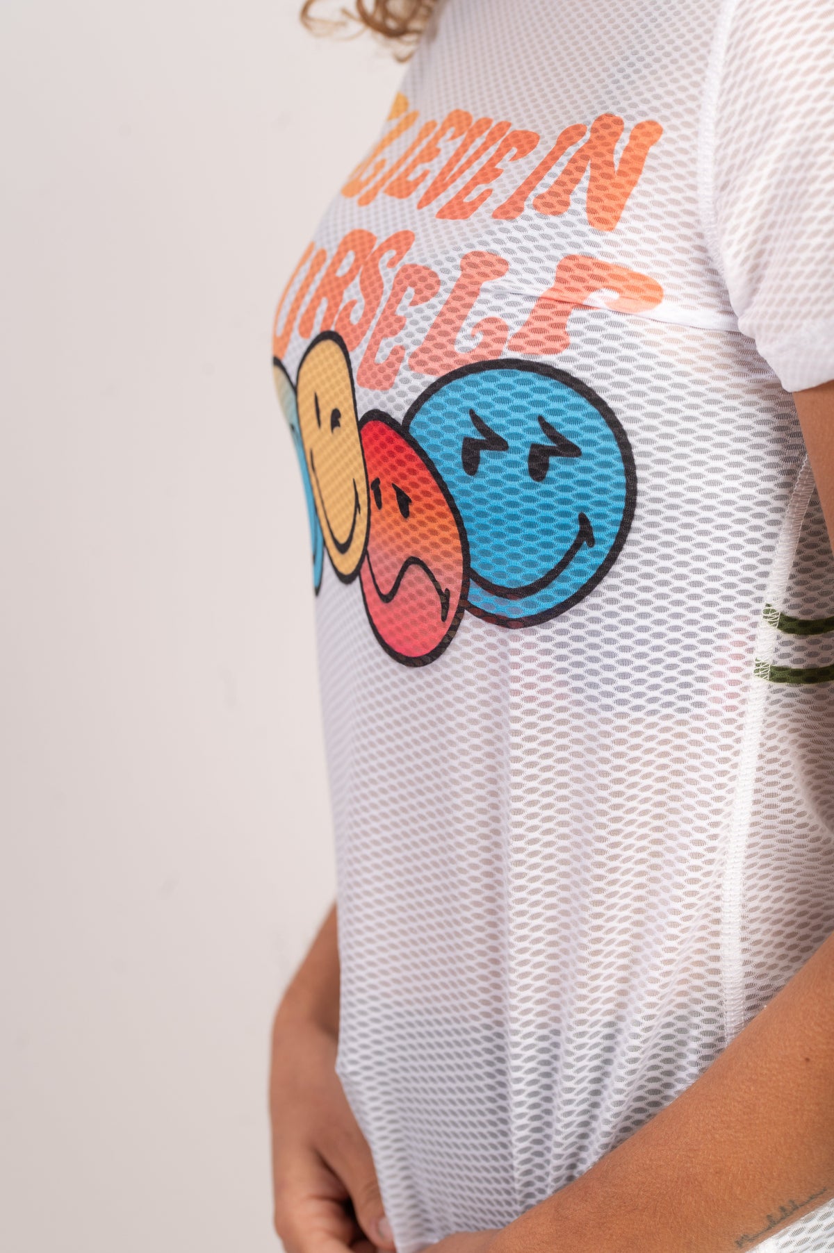 OTSO Damen Kurzarm-Funktionsshirt - S.W.Smiley Believe – Produktansicht 9