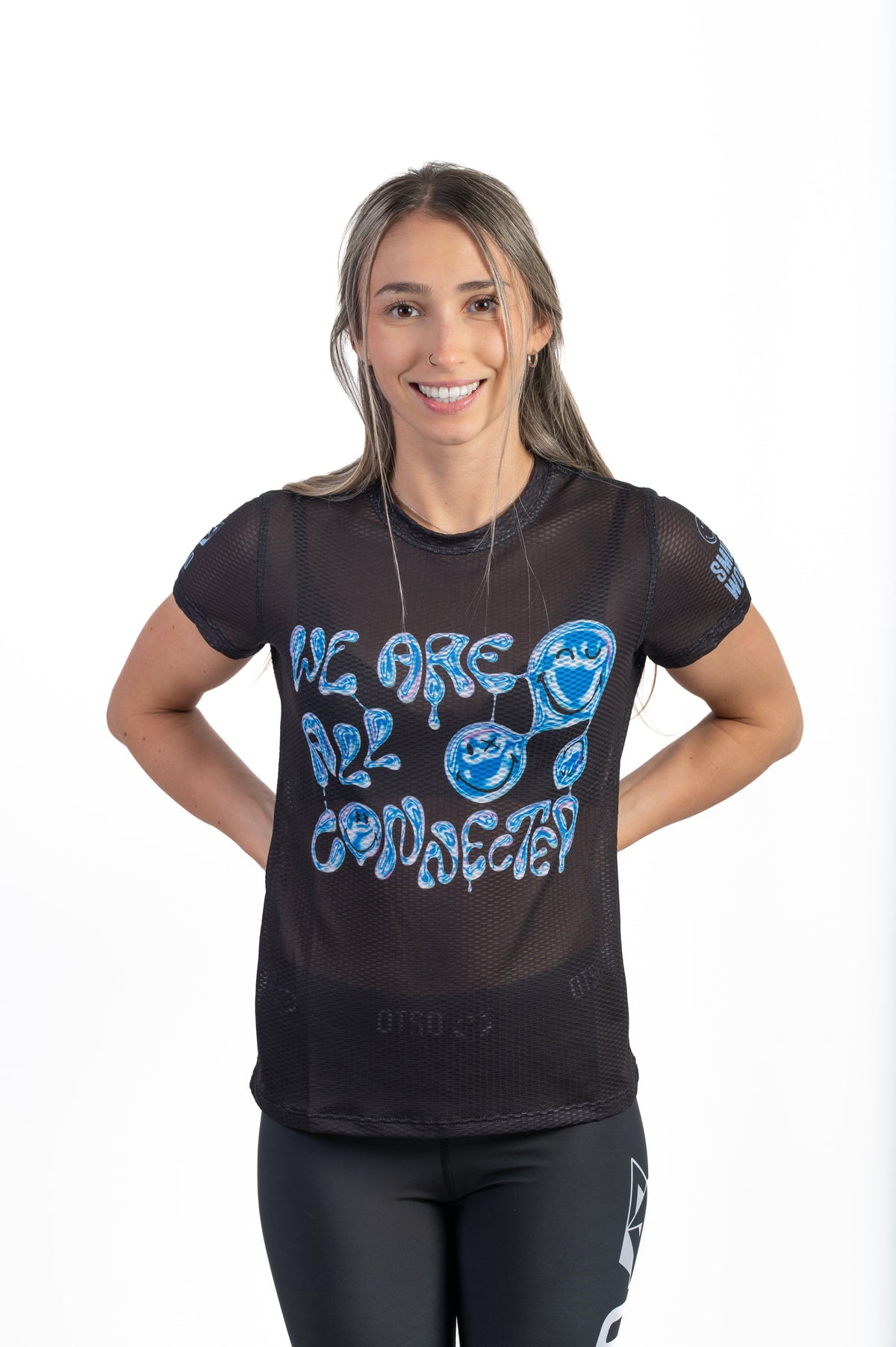 OTSO Damen Kurzarm-Funktionsshirt - S.W.Smiley Connected – Produktansicht 3