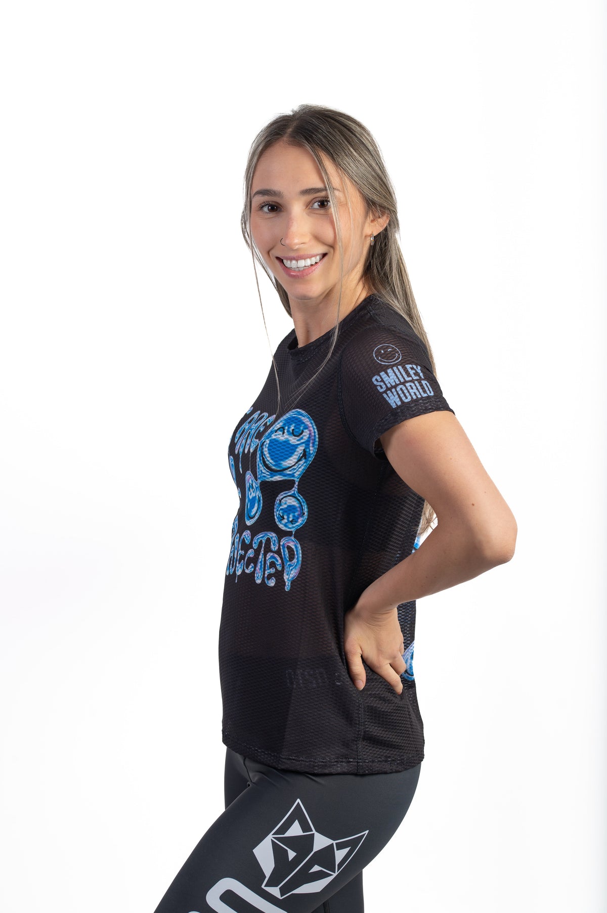 OTSO Damen Kurzarm-Funktionsshirt - S.W.Smiley Connected – Produktansicht 4