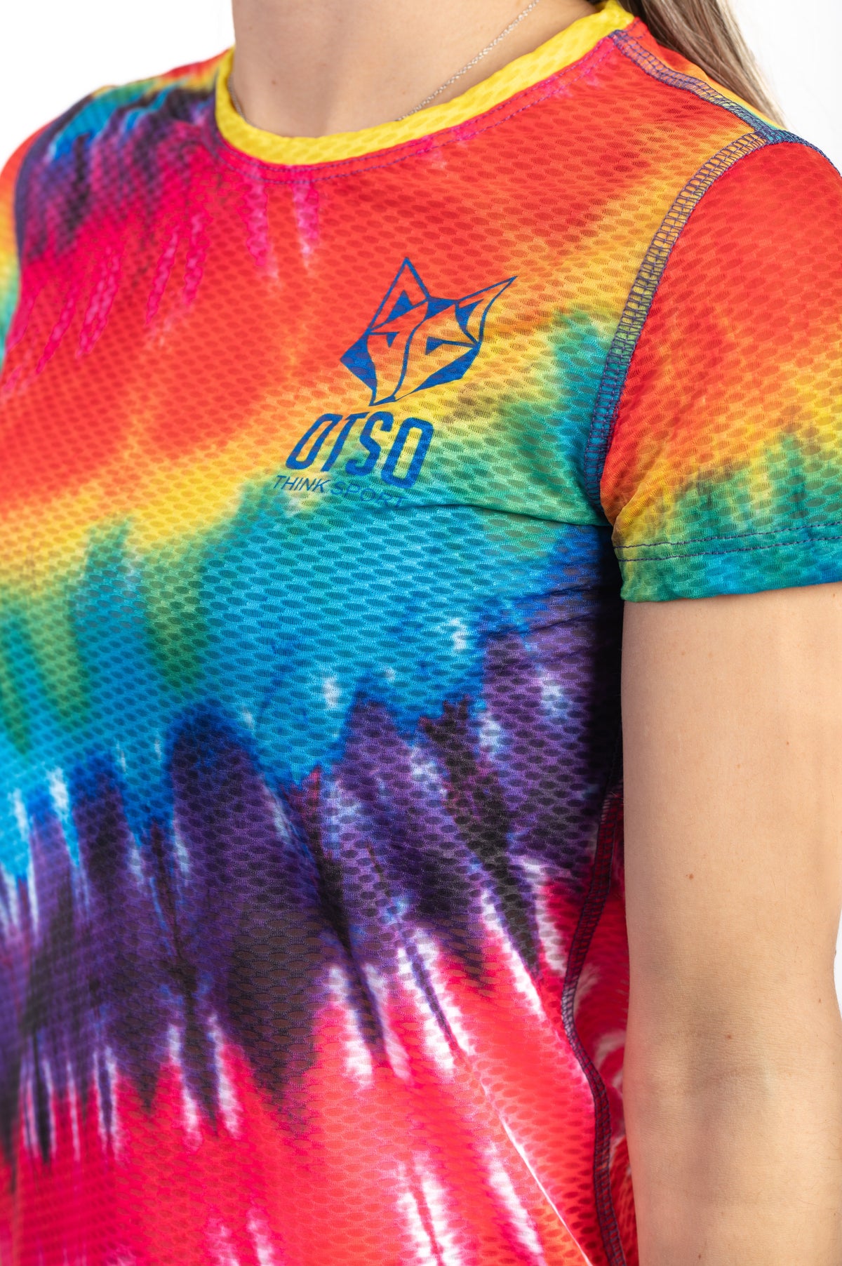 OTSO Damen Kurzarm-Funktionsshirt - Tie Dye – Produktansicht 8