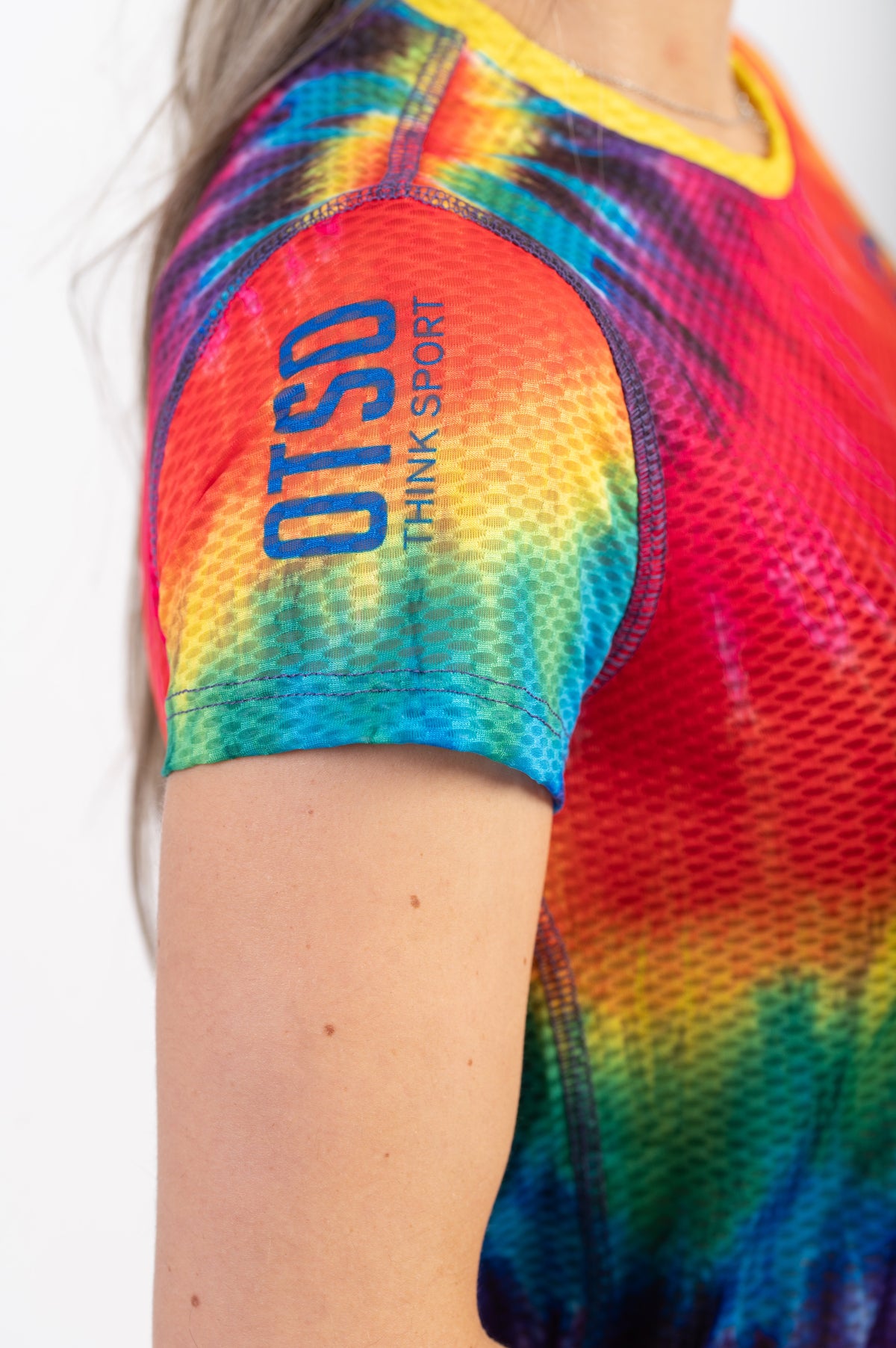 OTSO Damen Kurzarm-Funktionsshirt - Tie Dye – Produktansicht 9