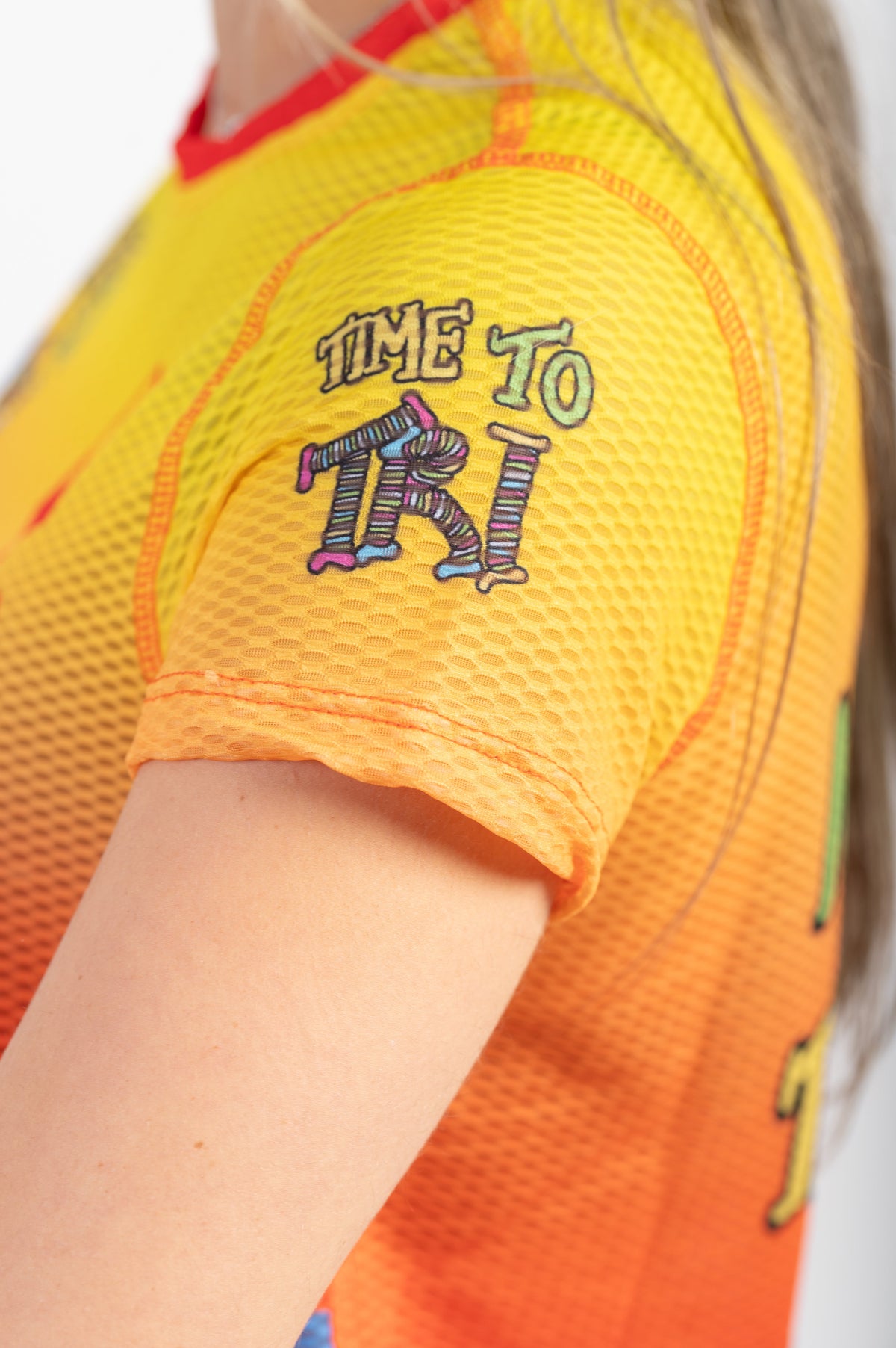 OTSO Damen Kurzarm-Funktionsshirt - Time to Tri Bike – Produktansicht 9