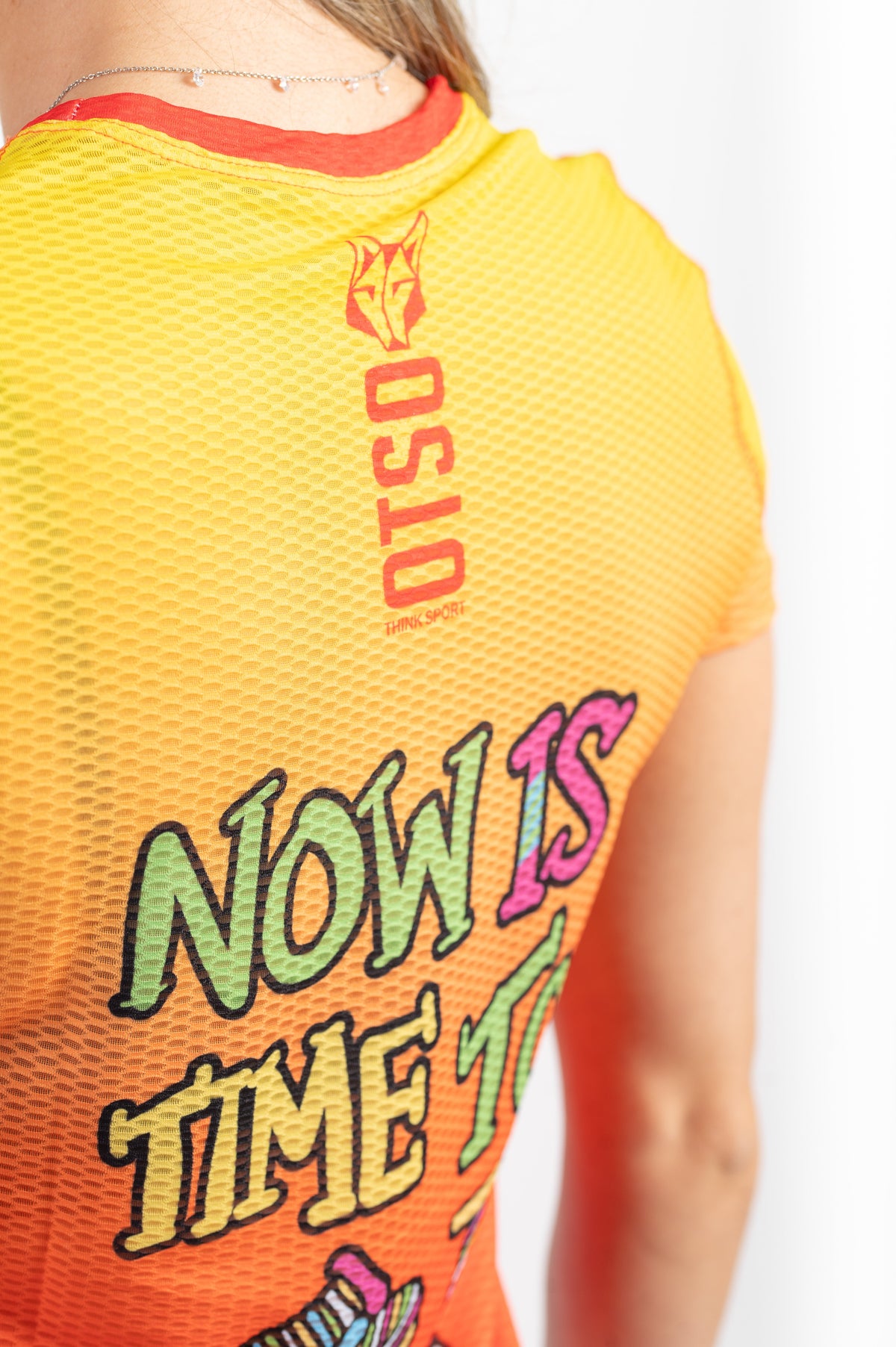 OTSO Damen Kurzarm-Funktionsshirt - Time to Tri Run – Produktansicht 11