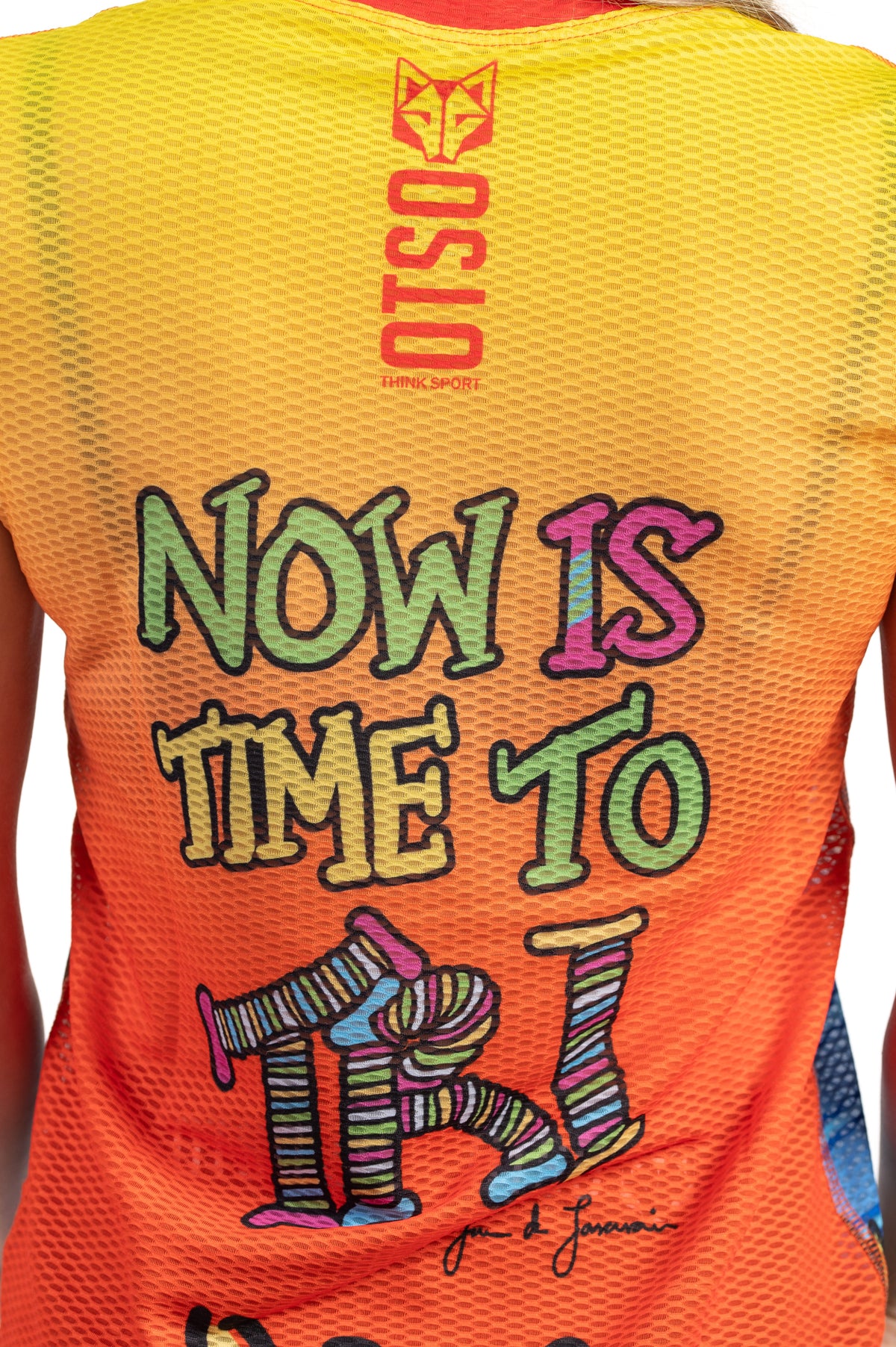 OTSO Damen Kurzarm-Funktionsshirt - Time to Tri Run – Produktansicht 10